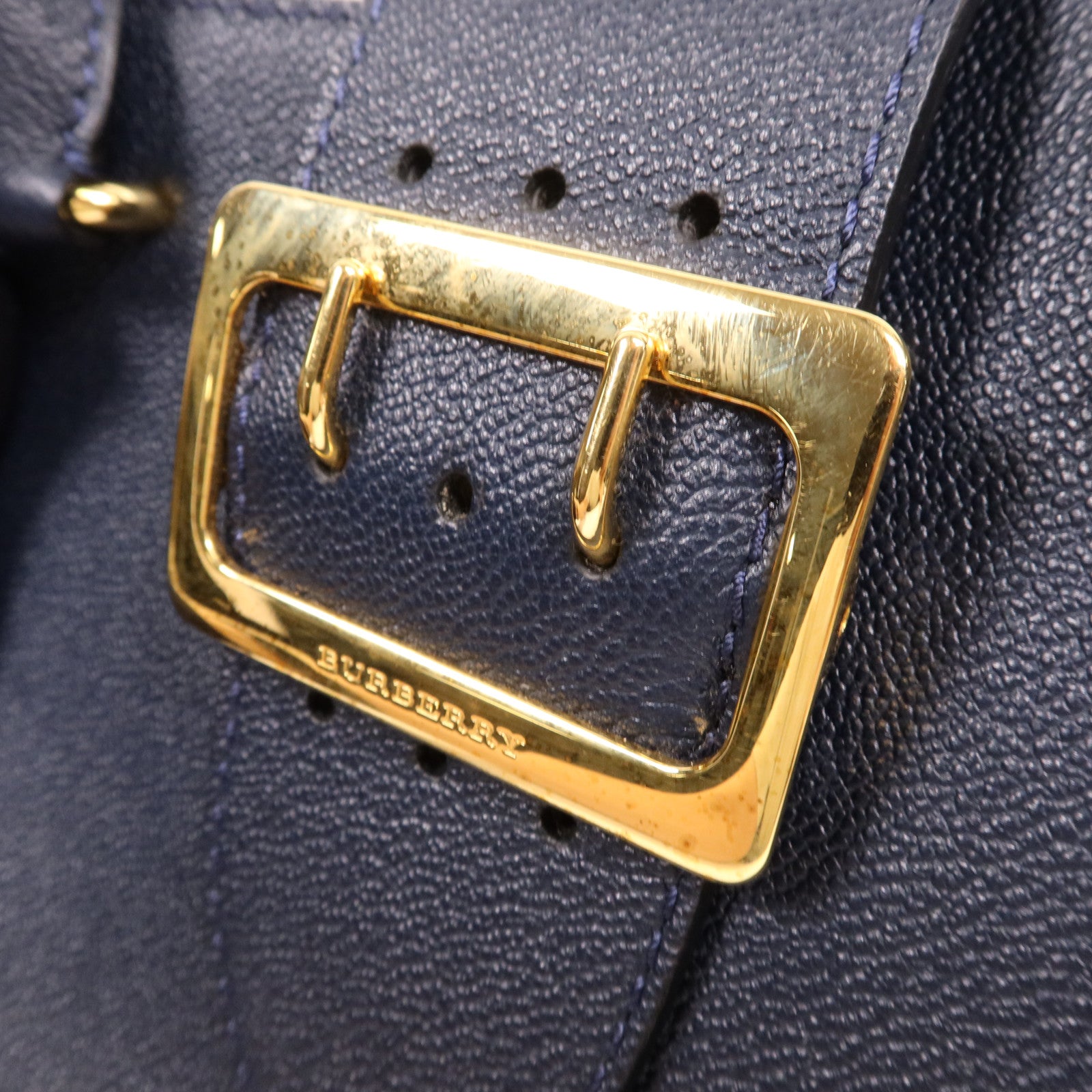 BURBERRY 牛皮皮革2Way Shoulder金扣手挽肩背兩用袋