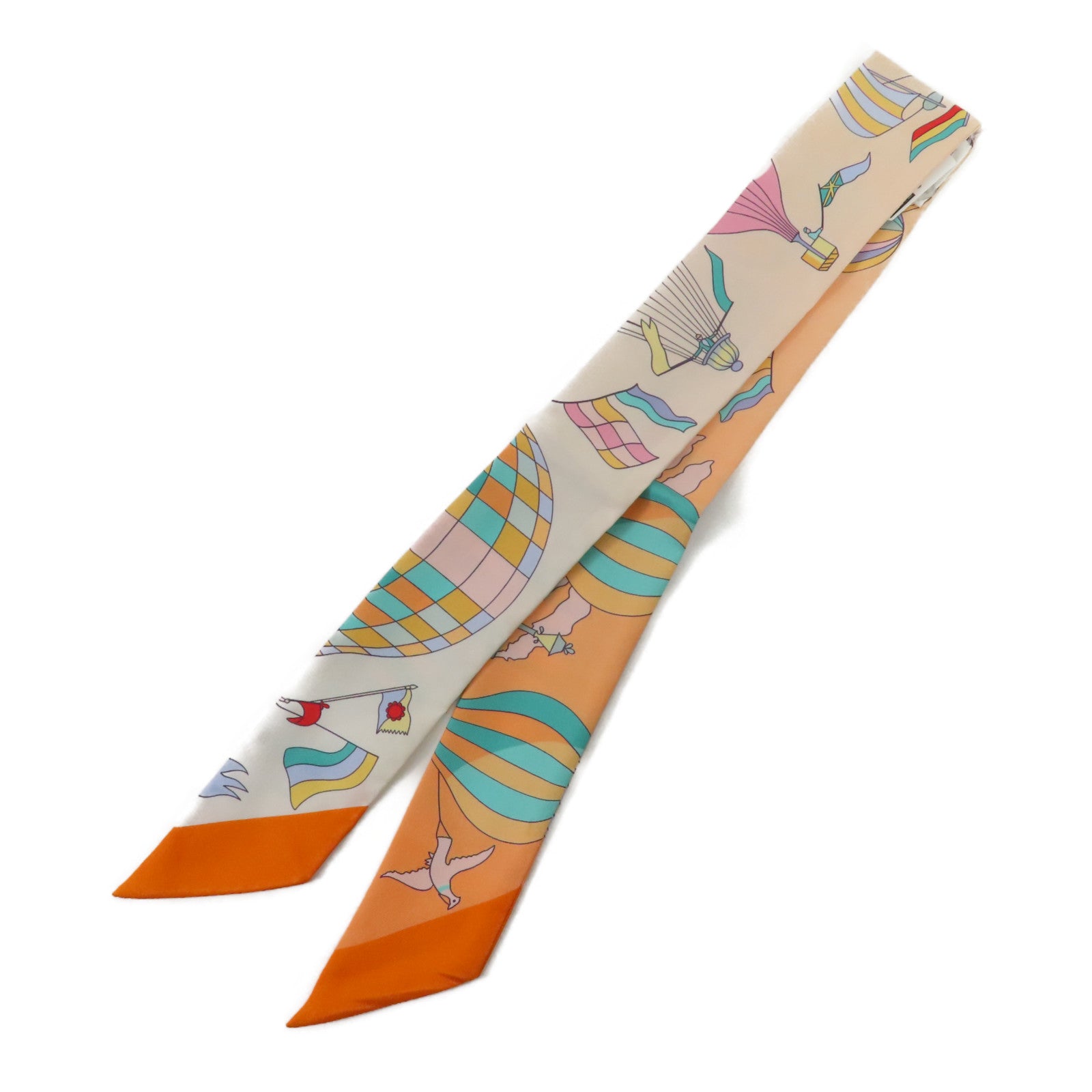 HERMES 絲質Twilly絲巾