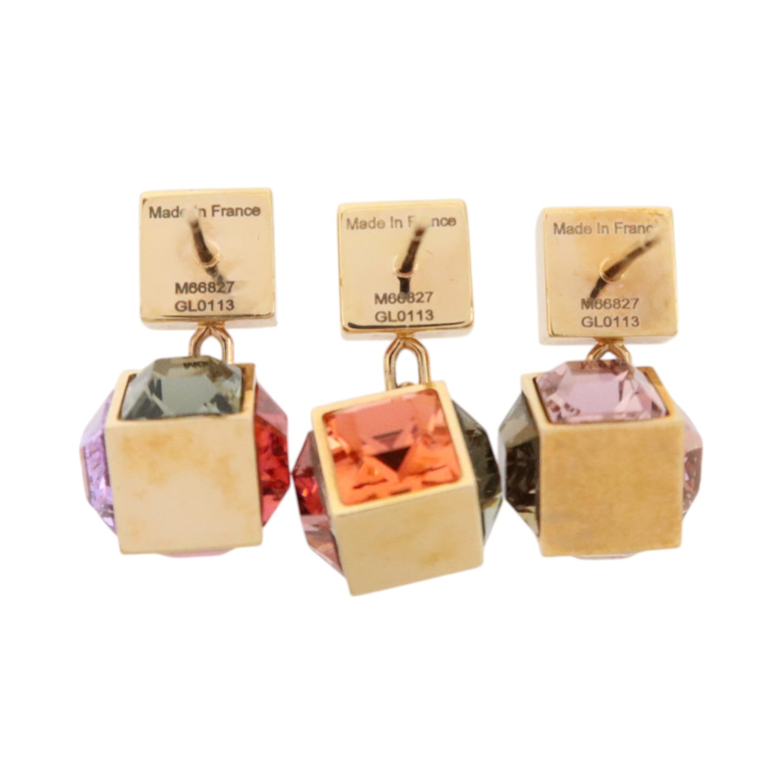 LOUIS VUITTON 金屬/PVC Boucle d'Oreille Gamble Stud Earrings 3pcs耳環
