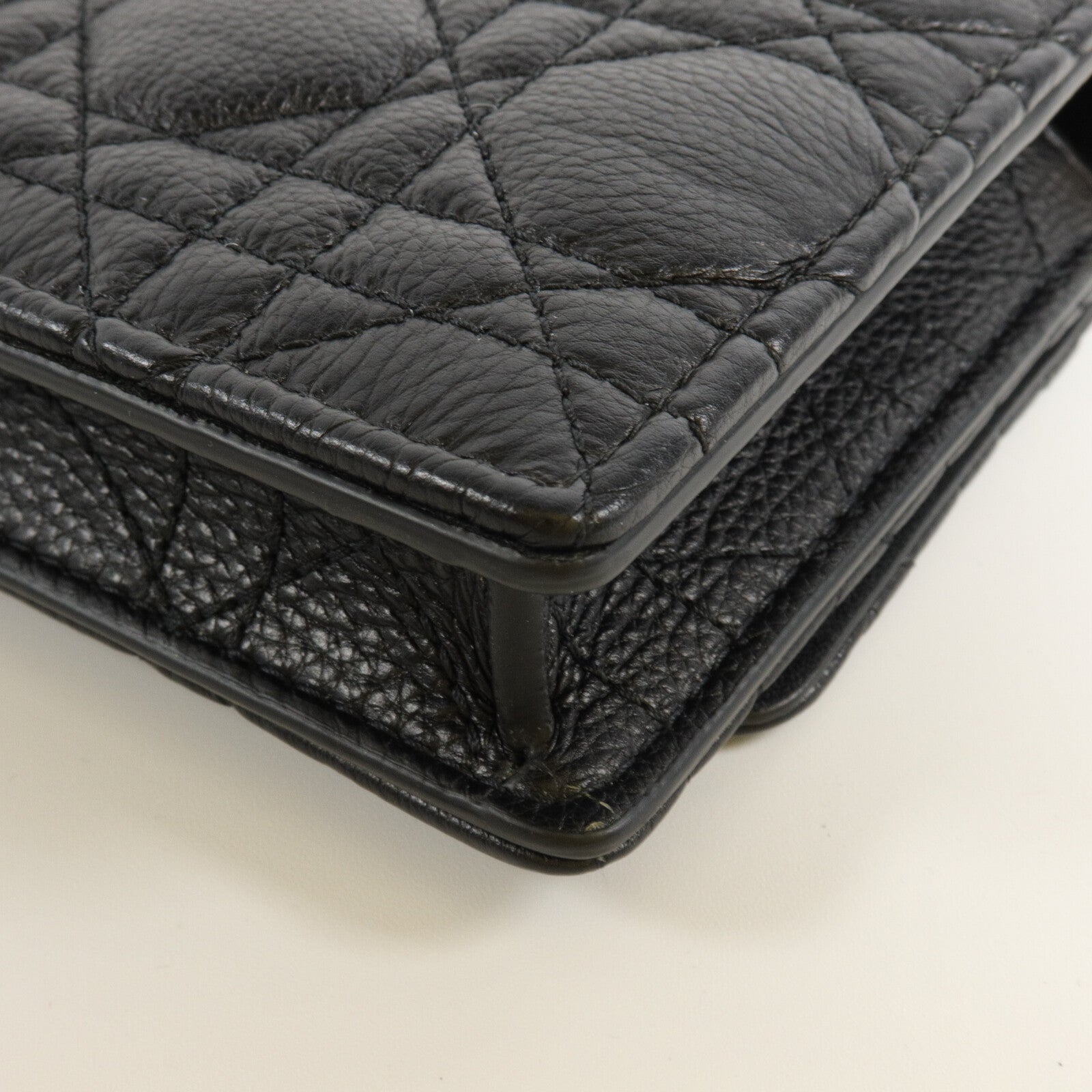 Dior Cannage皮革Caro Pouch With Chain鏈帶肩背袋