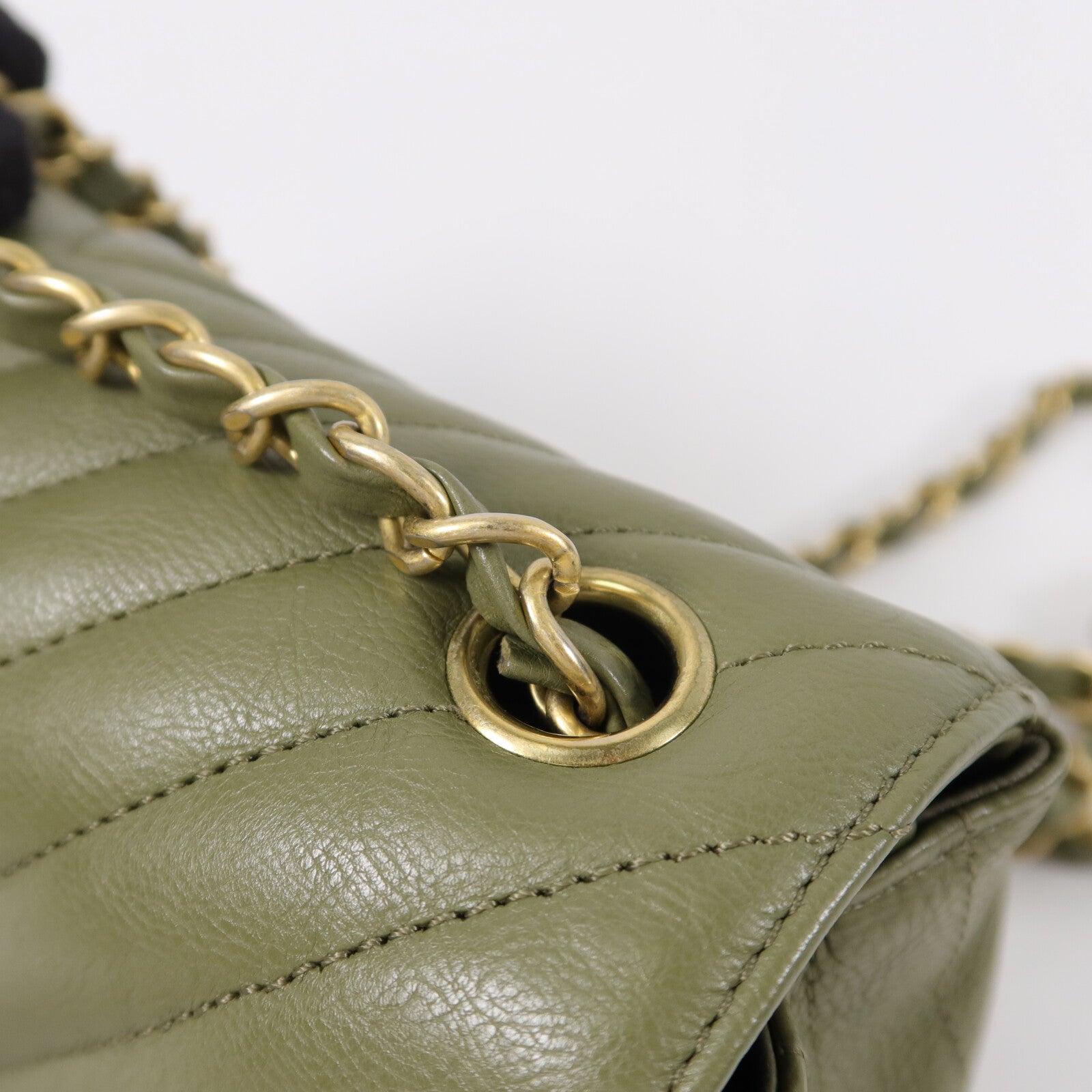 CHANEL 牛皮皮革Mini Classic 20鏈帶肩背袋