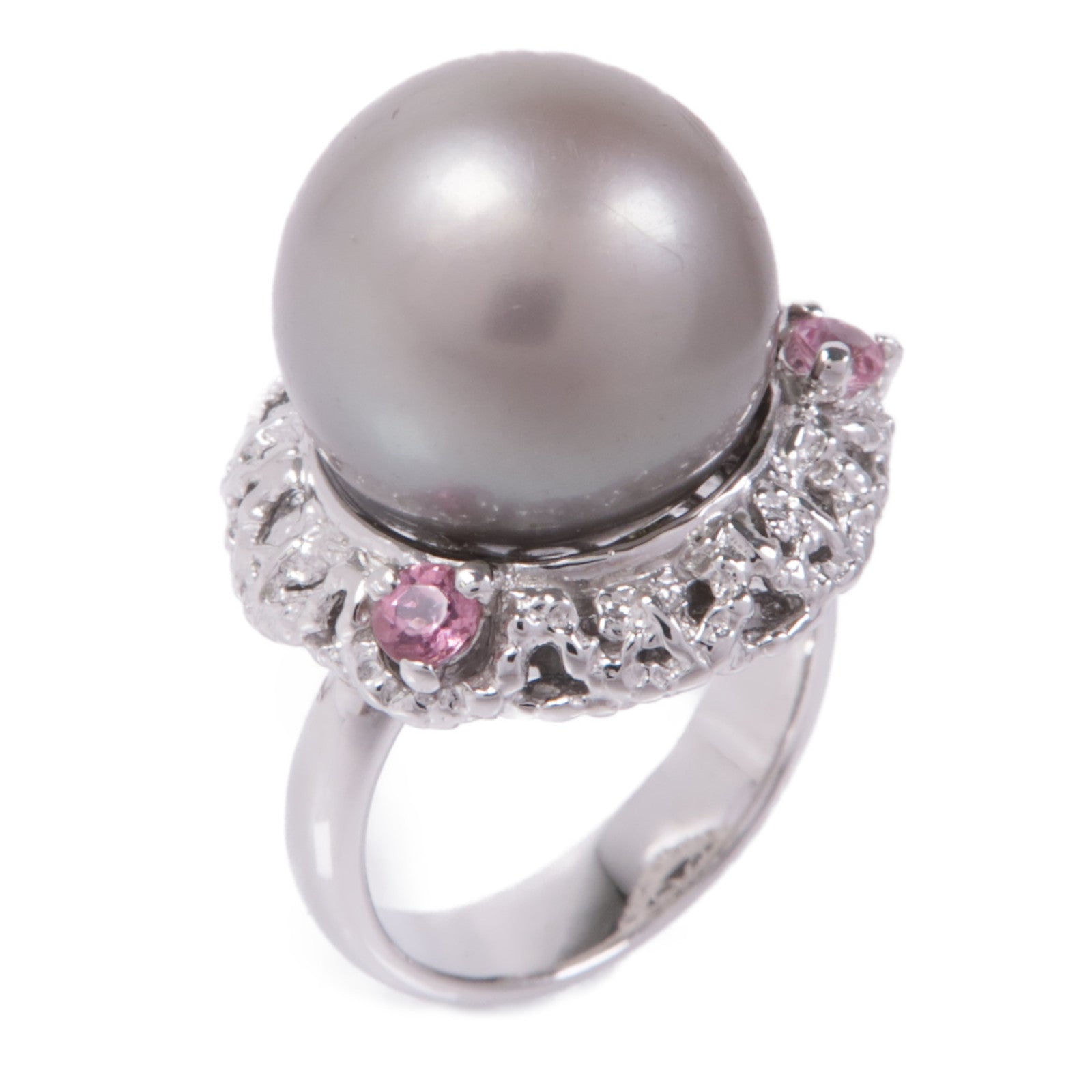 JEWELRY PT900鉑金Pearl Ring戒指US#6.5