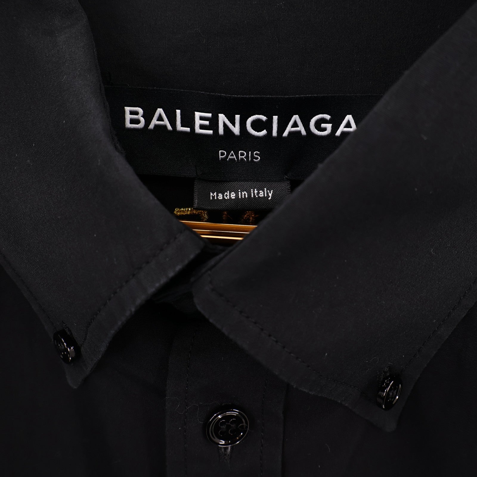 BALENCIAGA Cotton Homme Embroidered Button-Down Shirt上衣