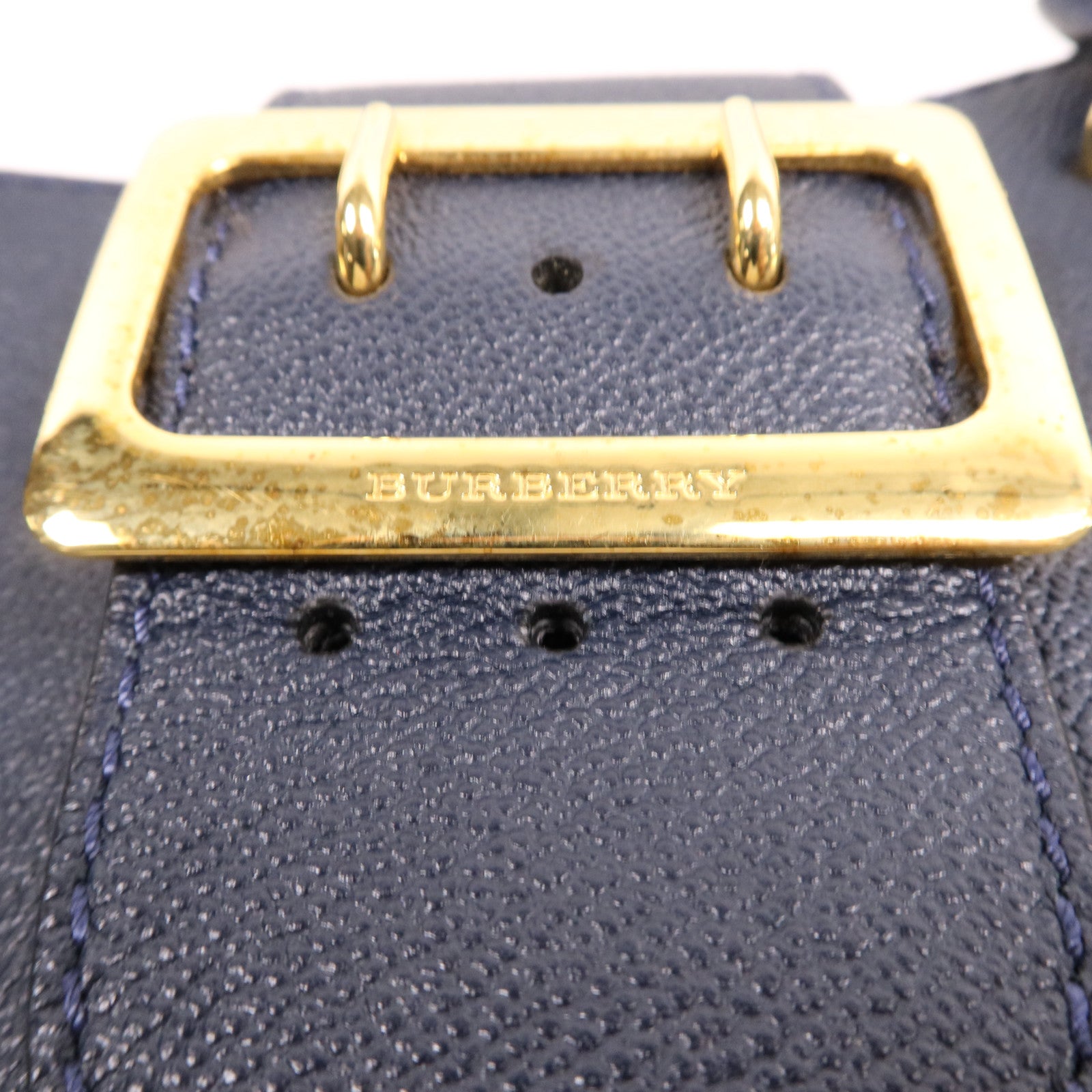 BURBERRY 牛皮皮革2Way Shoulder金扣手挽肩背兩用袋