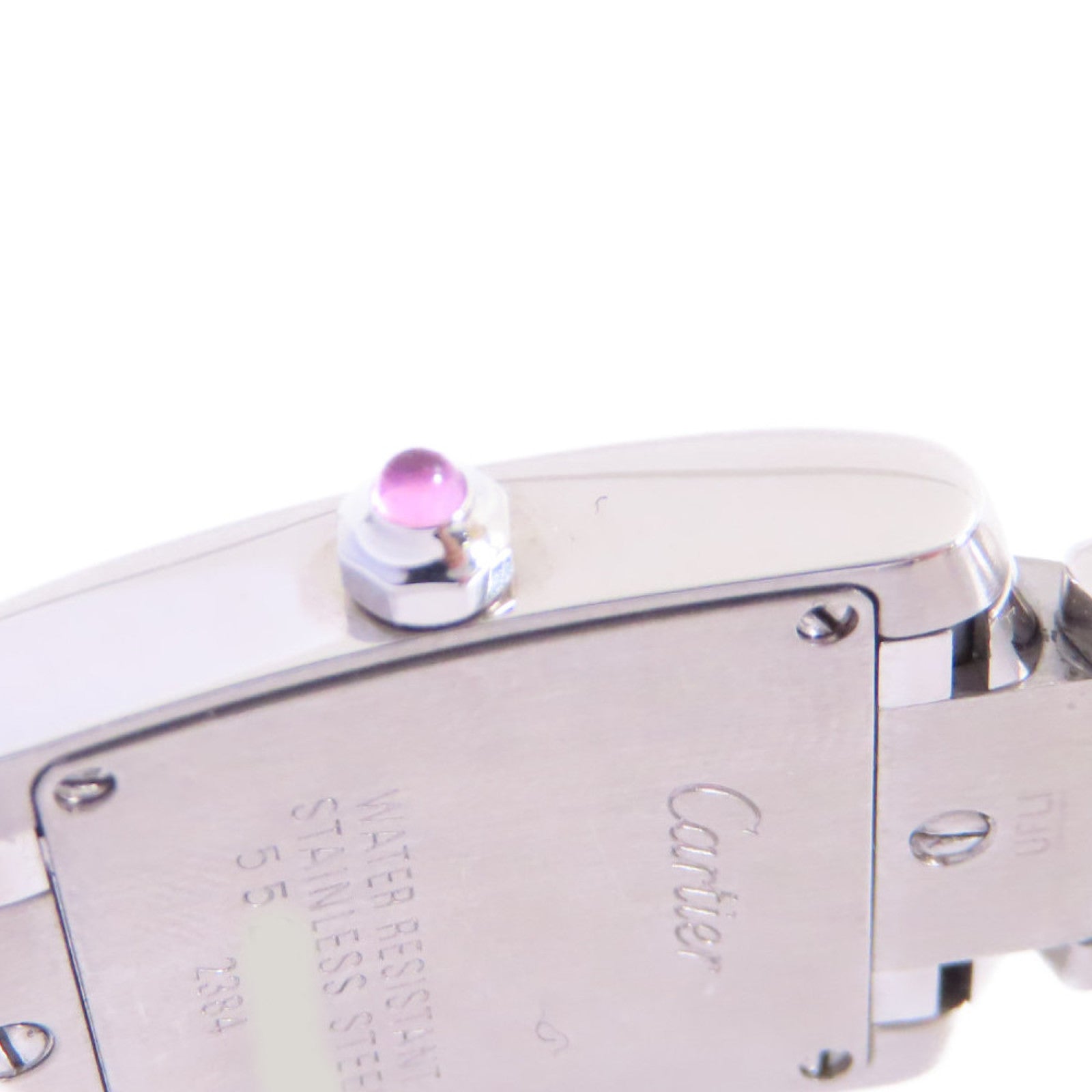 CARTIER Tank Francaise Happy Birthday SM Watch不鏽鋼石英機芯手錶粉紅色