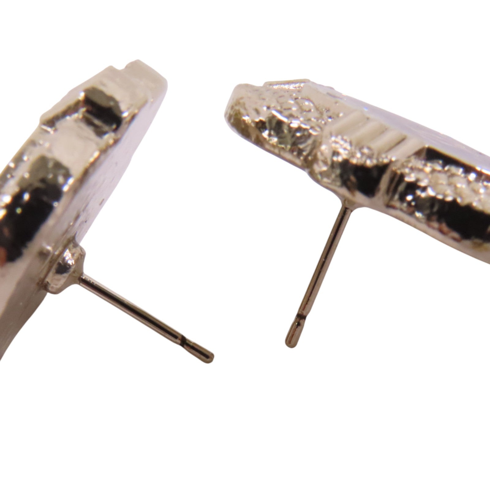 CHANEL 金屬/水鑽/PVC Earrings金扣耳環