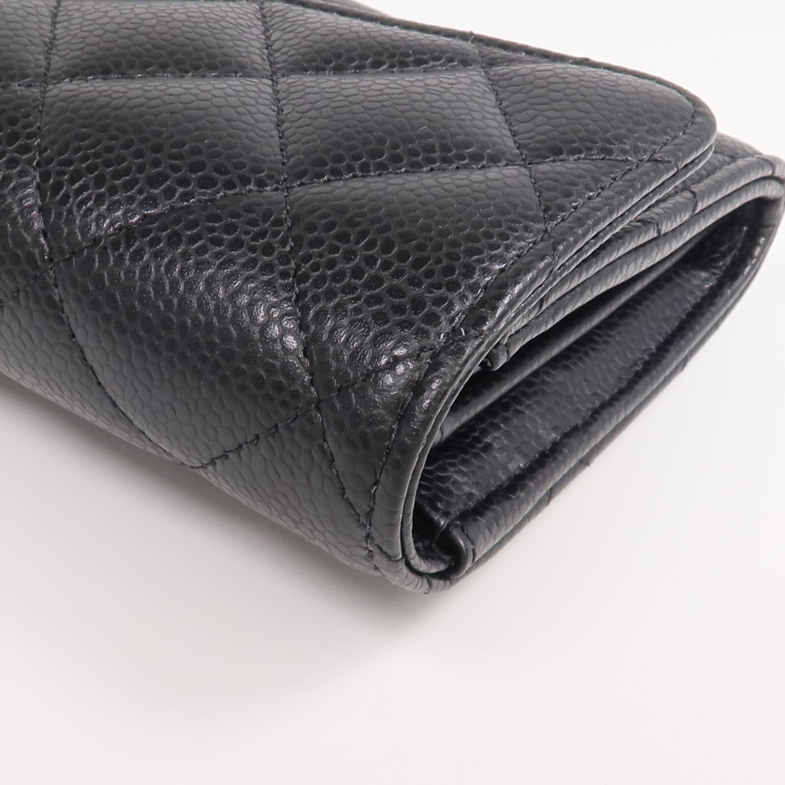 CHANEL 【激減優惠】牛皮皮革Long Wallet金扣長錢包