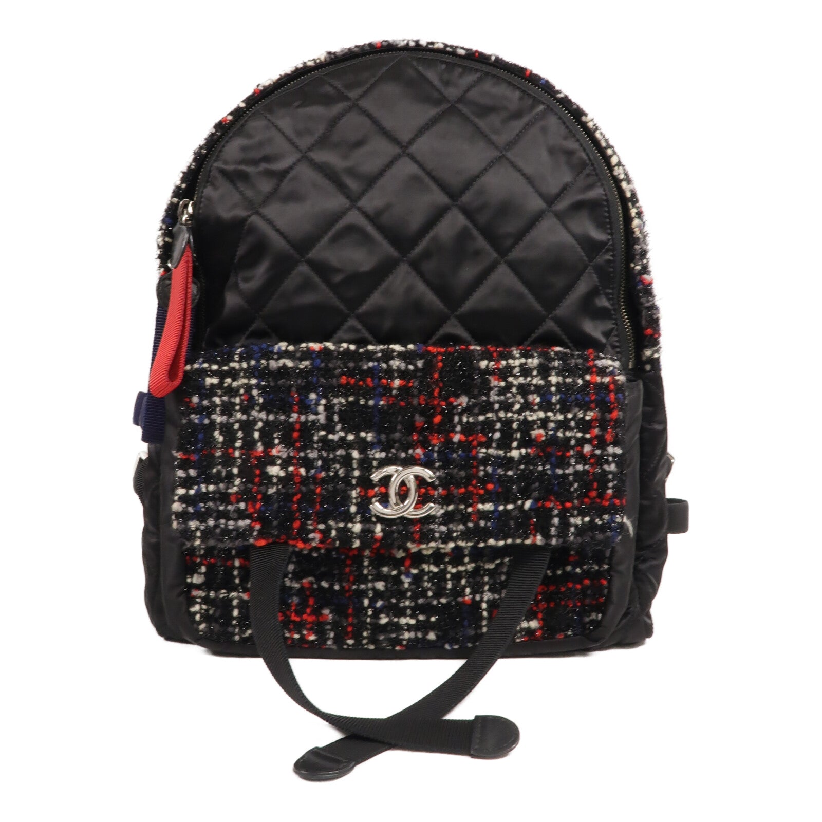 CHANEL 尼龍/Tweed Backpack背包