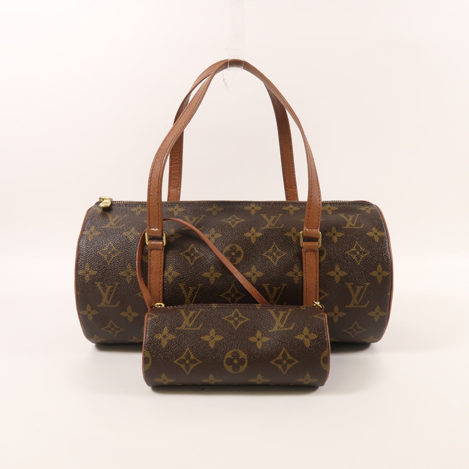 LOUIS VUITTON Monogram Papillon 30金扣手挽袋