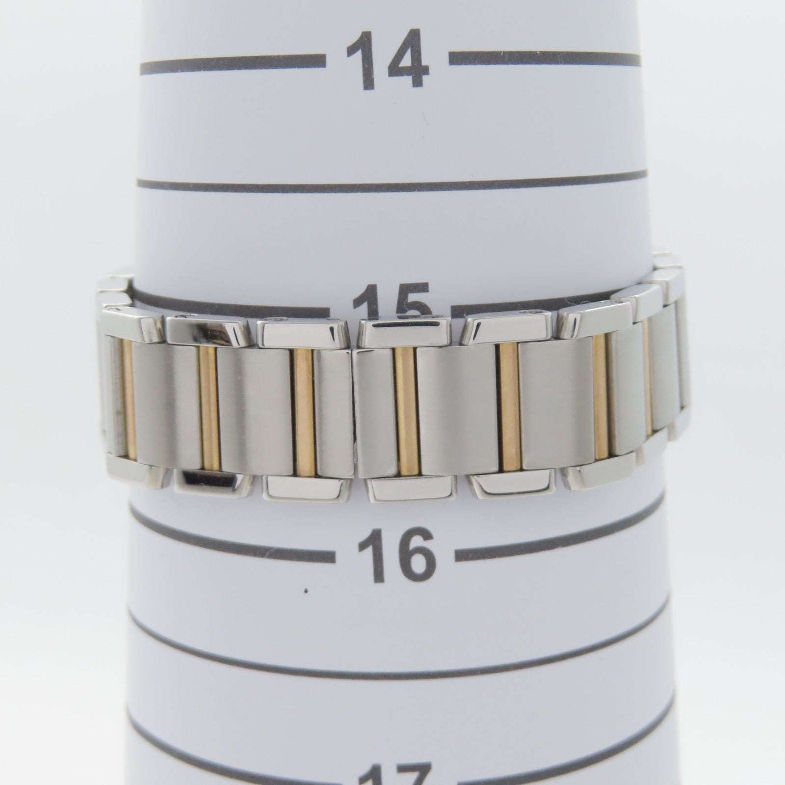CARTIER Tank Francaise 160th Anniversary不鏽鋼/18K黃金手錶石英機芯粉紅色