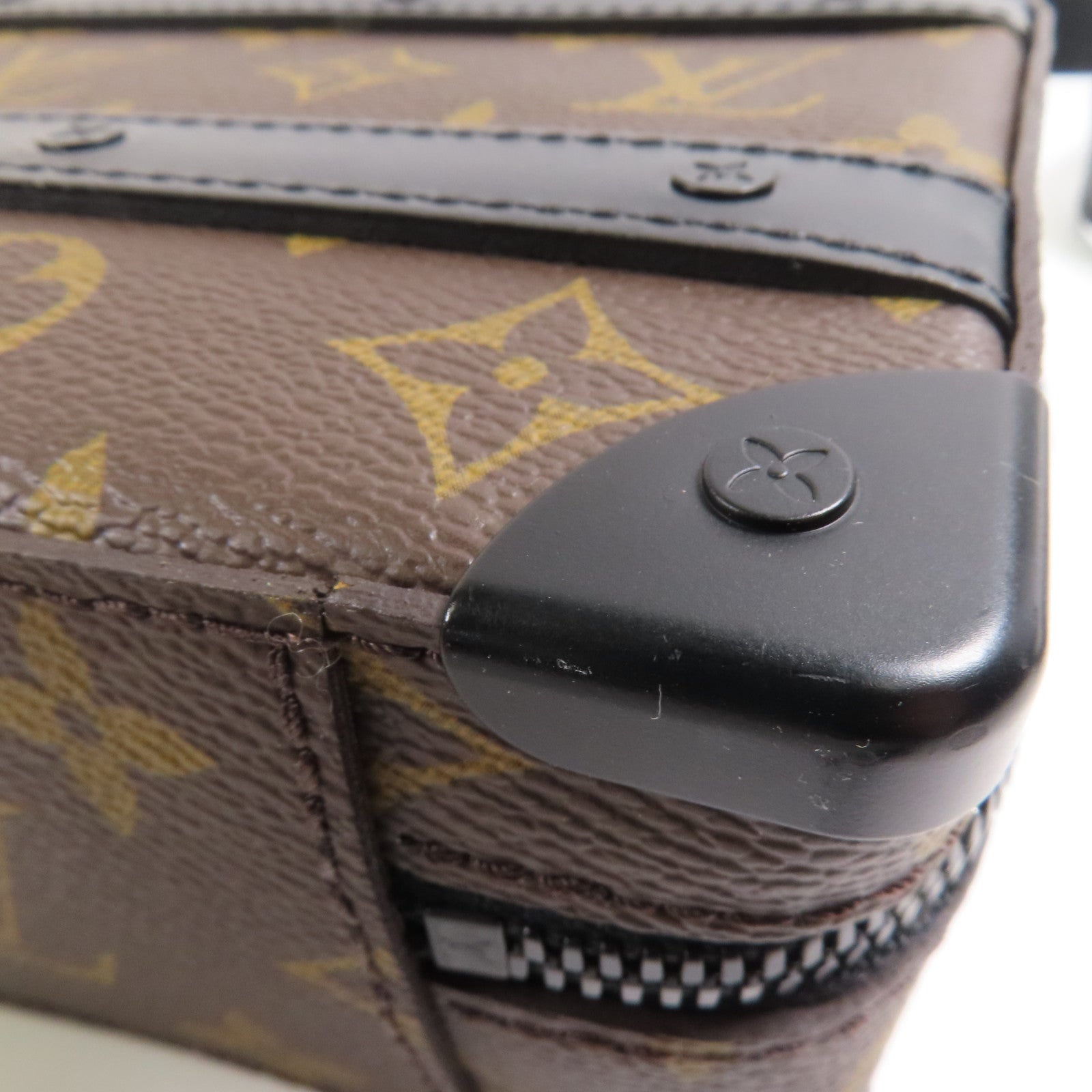 LOUIS VUITTON Monogram Macassar Handle Soft Truck手挽肩背兩用袋