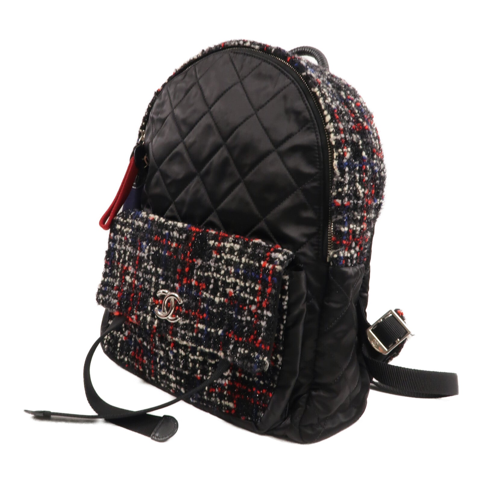 CHANEL 尼龍/Tweed Backpack背包