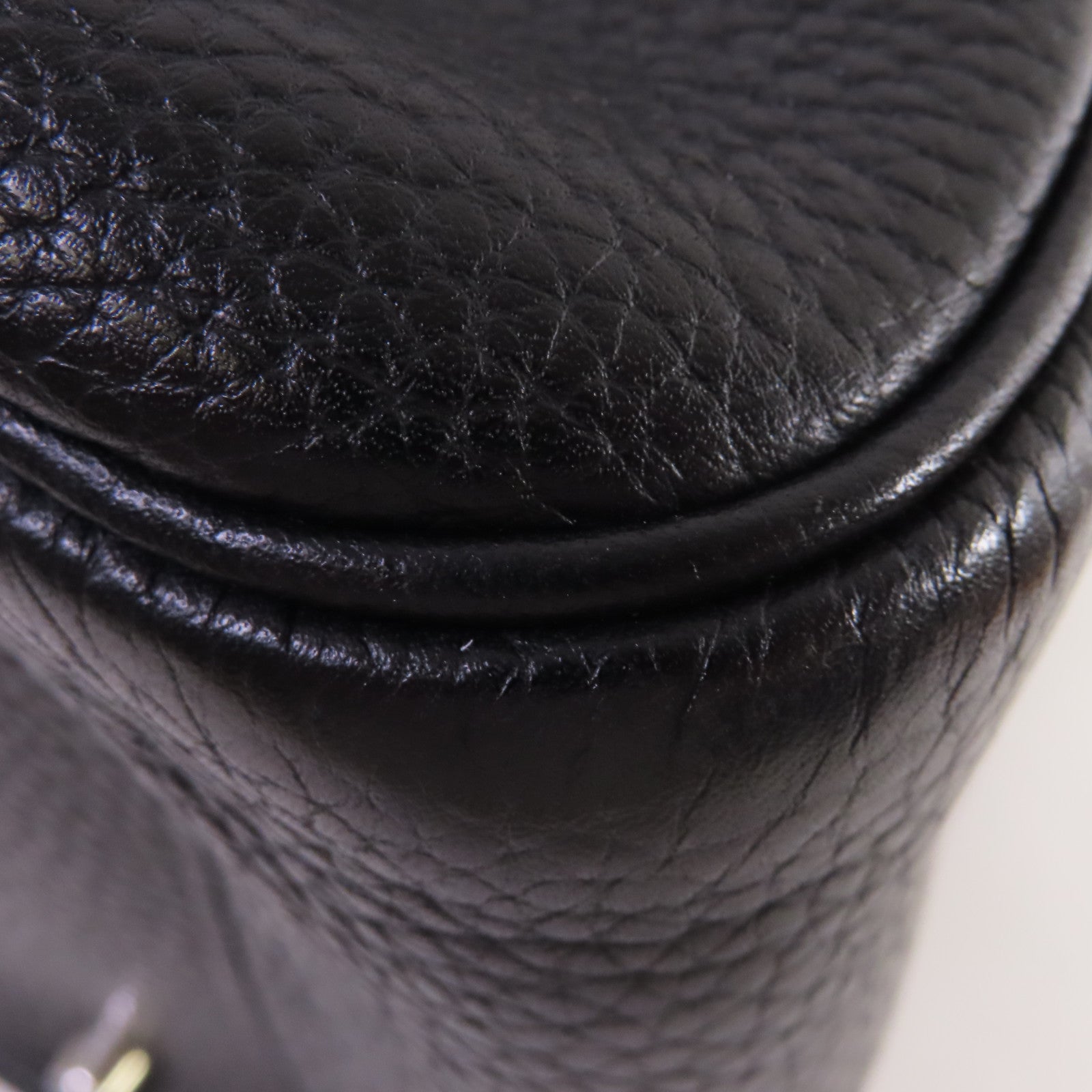 HERMES 【激減優惠】Clemence皮革Lindy 34 Shoulder Bag銀扣肩背袋黑色