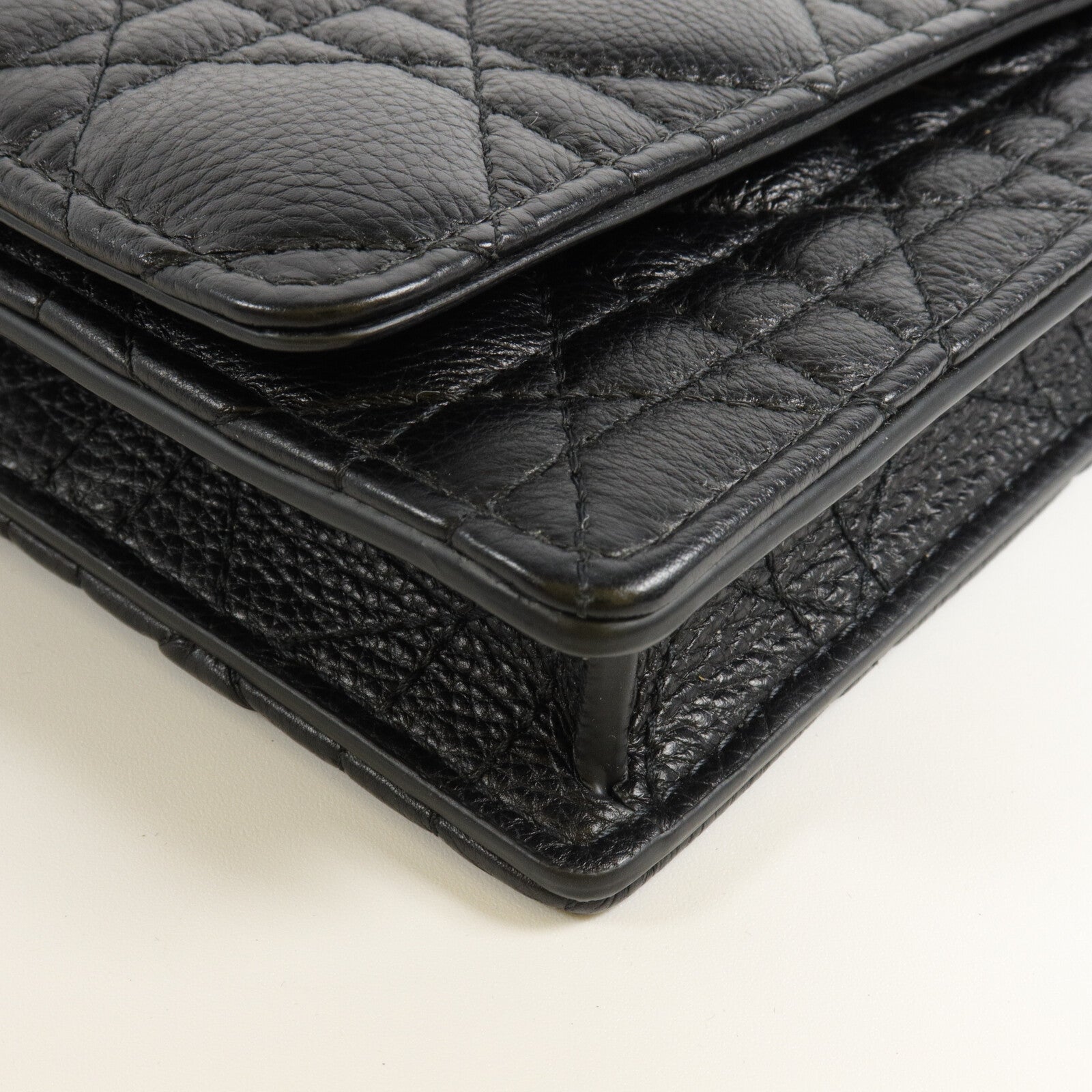 Dior Cannage皮革Caro Pouch With Chain鏈帶肩背袋