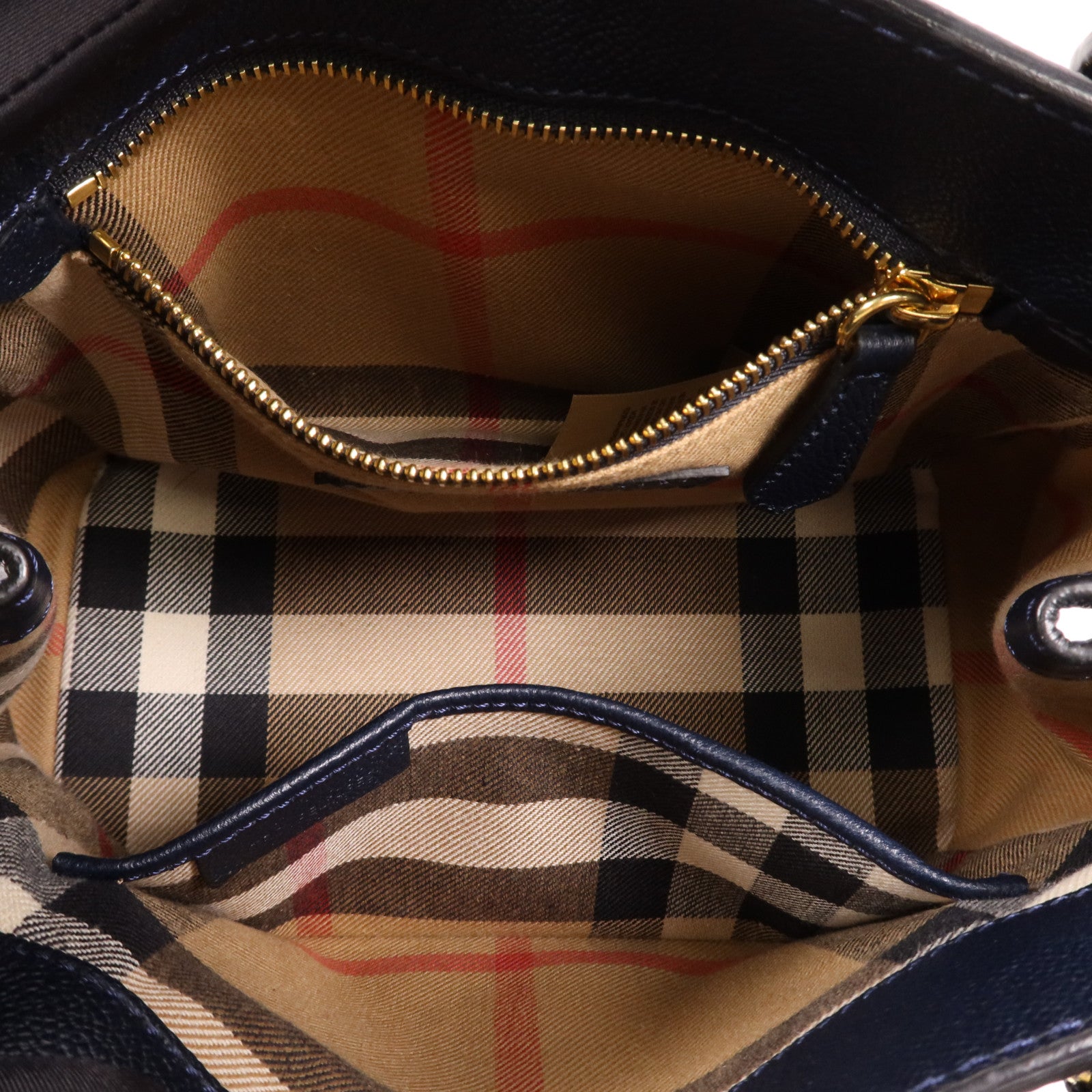BURBERRY 牛皮皮革2Way Shoulder金扣手挽肩背兩用袋
