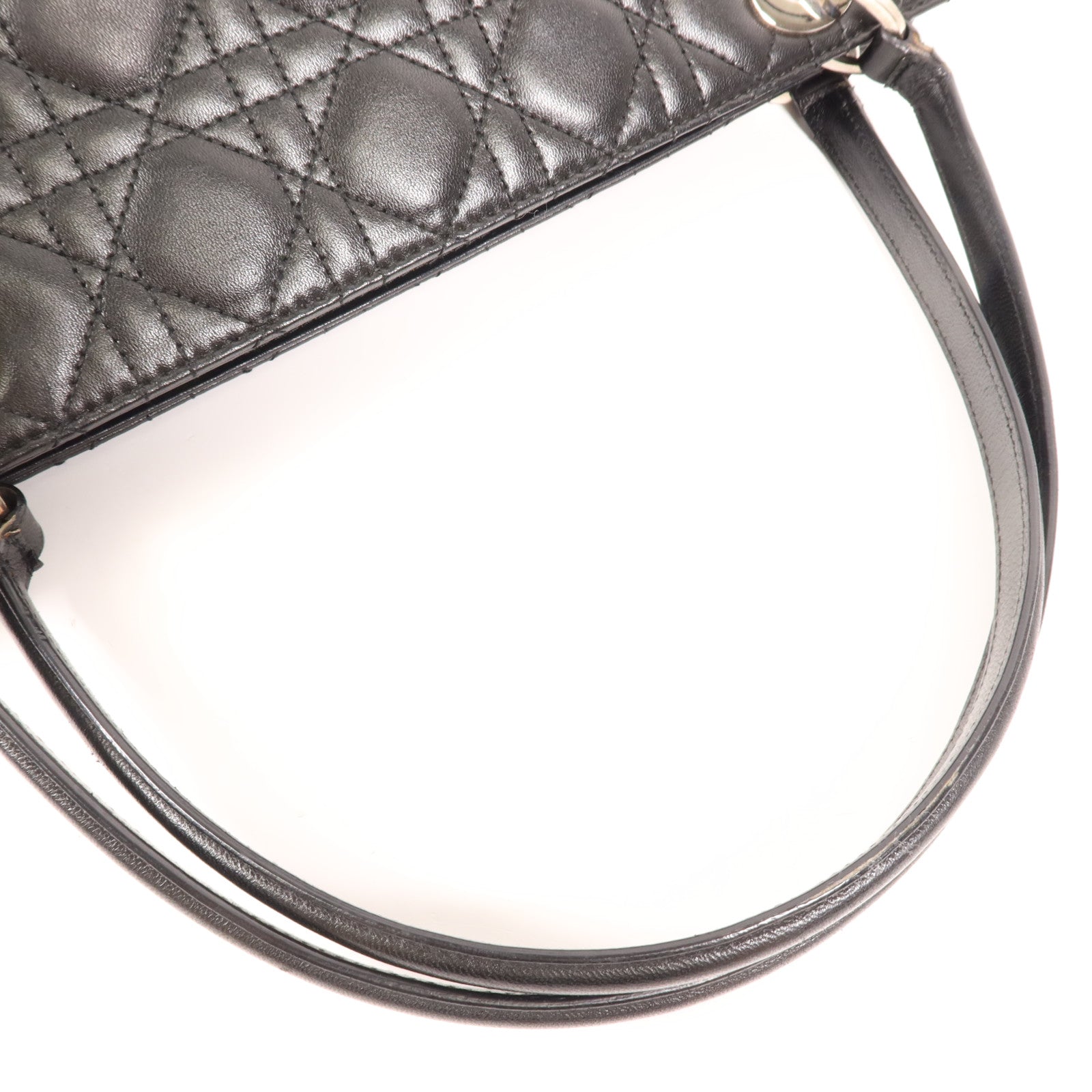 Dior 羊皮皮革Shoulder Bag銀扣肩背袋