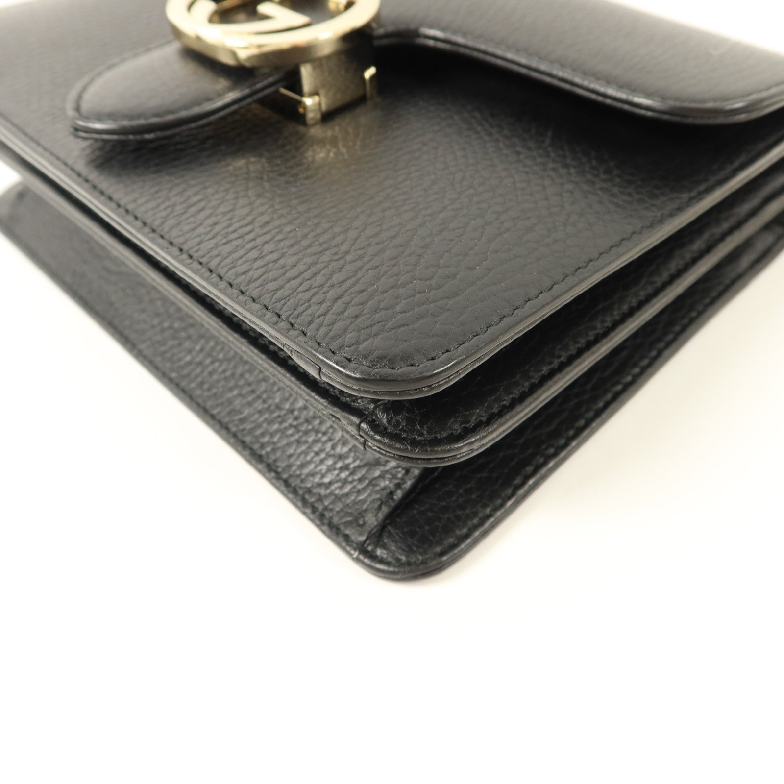 GUCCI 牛皮皮革Chain Shoulder鏈帶肩背袋