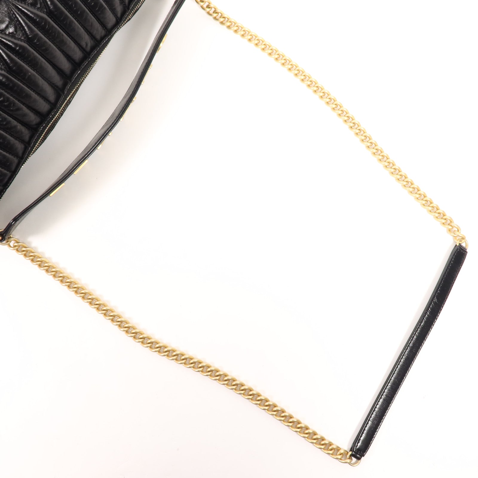 CHANEL 牛皮皮革Shoulder Bag金扣手挽肩背兩用袋