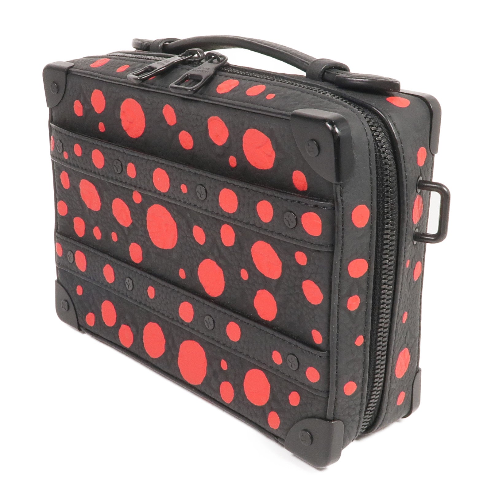 LOUIS VUITTON Monogram Taurillon LV x YK Soft Trunk手挽肩背兩用袋