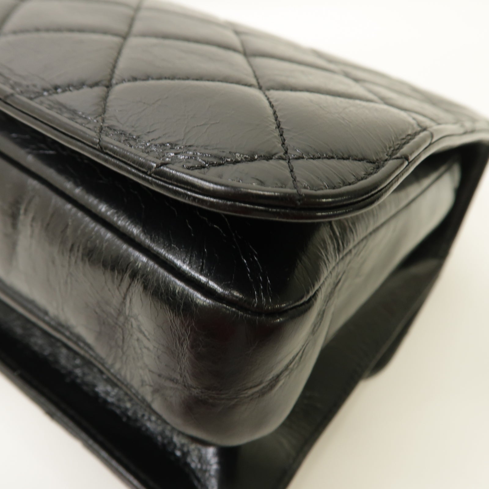 CHANEL 菱格牛皮皮革2way Shoulder Bag金扣手挽肩背兩用袋