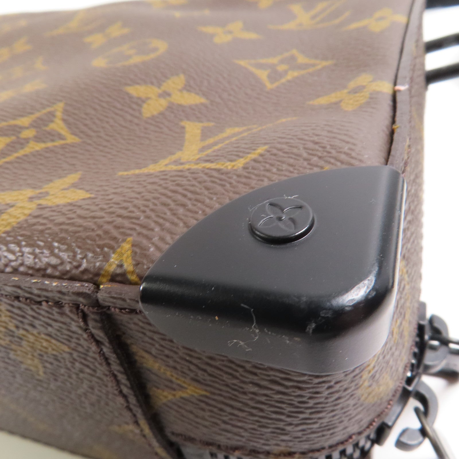 LOUIS VUITTON Monogram Macassar Handle Soft Truck手挽肩背兩用袋