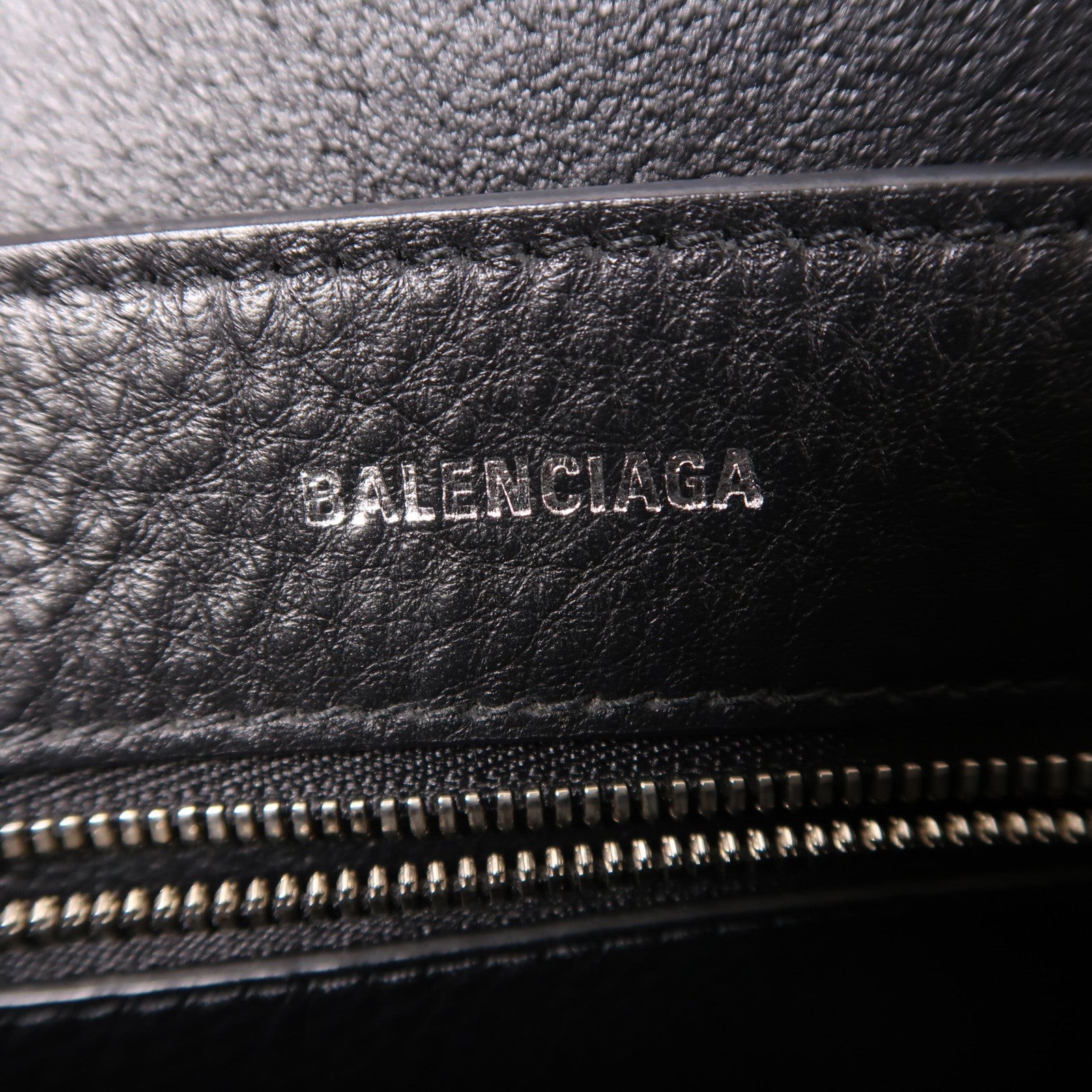 BALENCIAGA 皮革Everyday Tote銀扣手挽肩背兩用袋