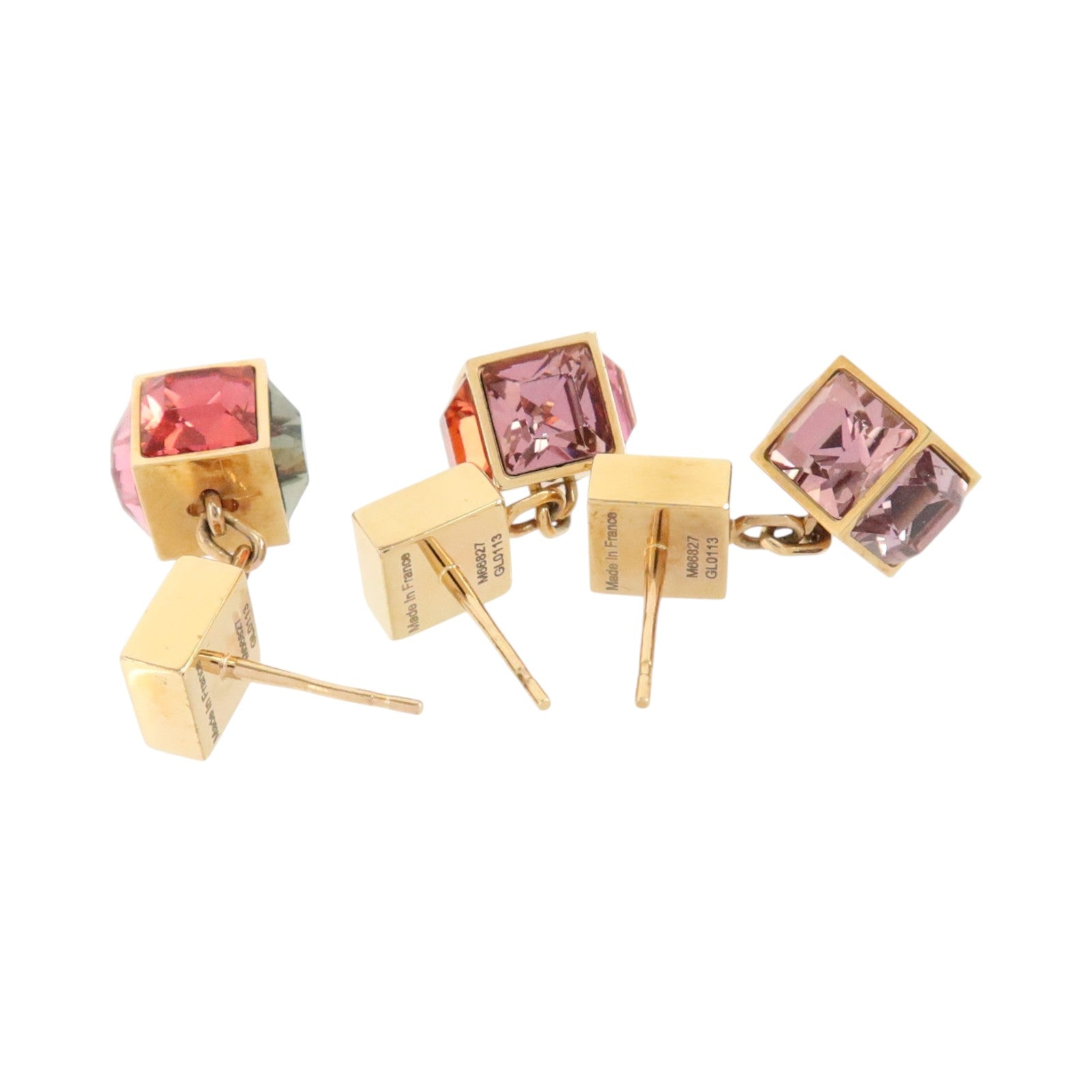 LOUIS VUITTON 金屬/PVC Boucle d'Oreille Gamble Stud Earrings 3pcs耳環