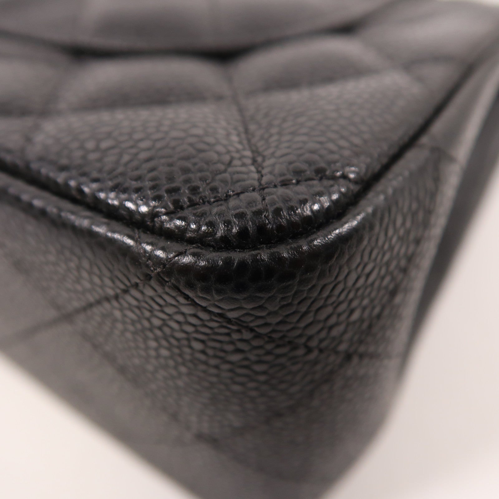 CHANEL 牛皮皮革Large Classic金扣鏈帶肩背袋