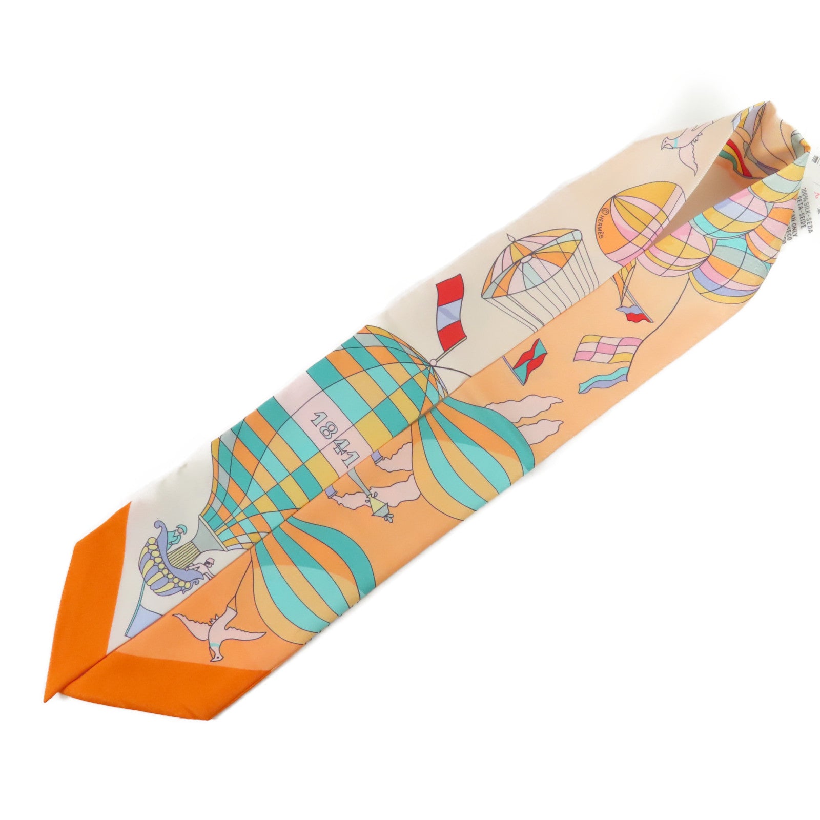 HERMES 絲質Twilly絲巾