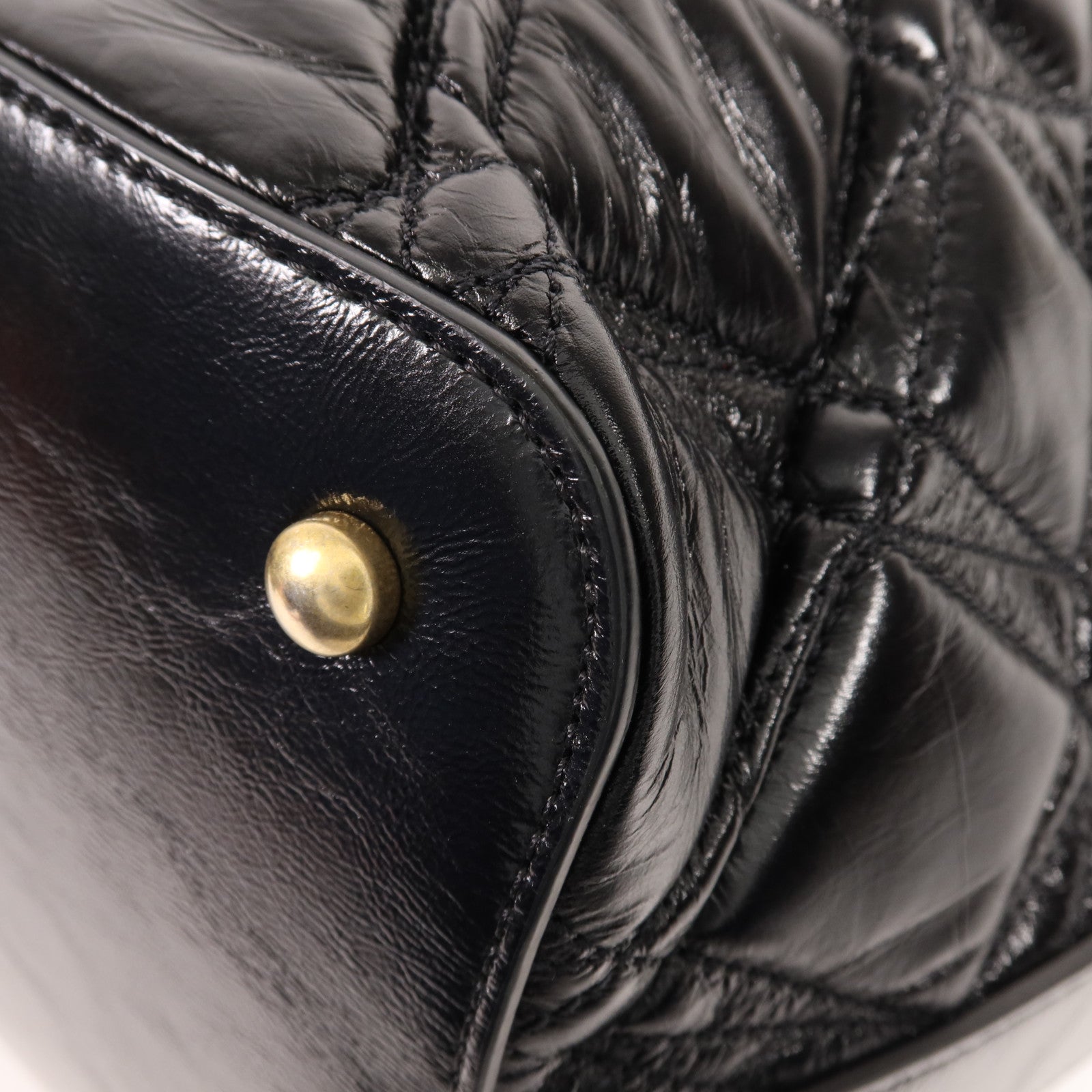 CHANEL 牛皮皮革Shoulder Bag金扣手挽肩背兩用袋