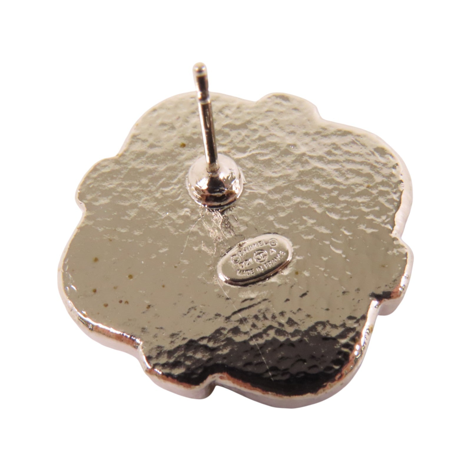 CHANEL 金屬/水鑽/PVC Earrings金扣耳環