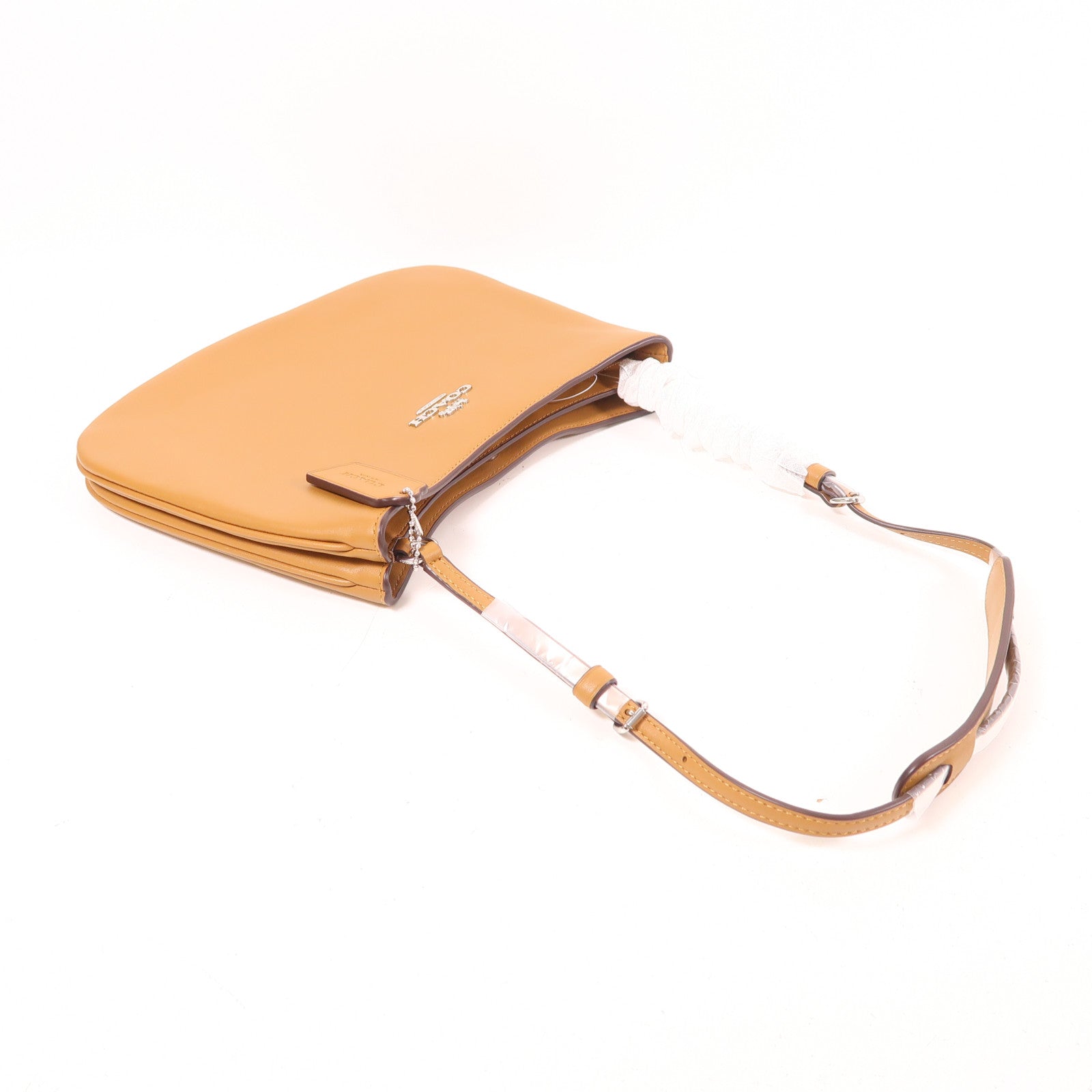 COACH 皮革Shoulder Bag銀扣肩背袋