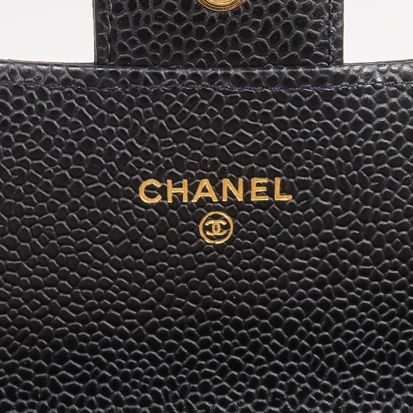 CHANEL 【激減優惠】牛皮皮革Long Wallet金扣長錢包