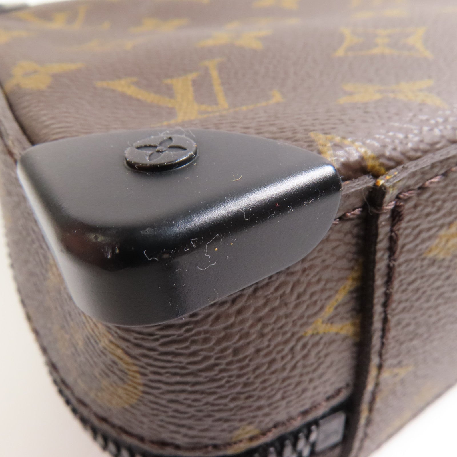 LOUIS VUITTON Monogram Macassar Handle Soft Truck手挽肩背兩用袋