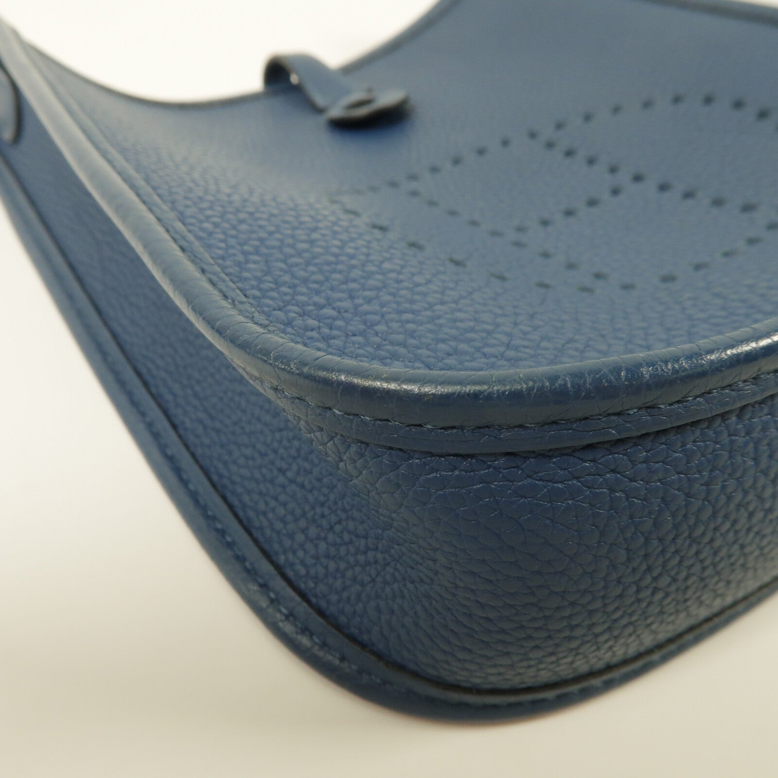 HERMES Clemence皮革Evelyne TPM肩背袋Bleu De Prusse