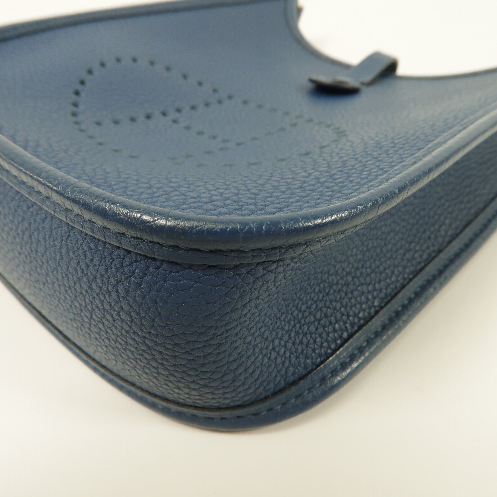HERMES Clemence皮革Evelyne TPM肩背袋Bleu De Prusse