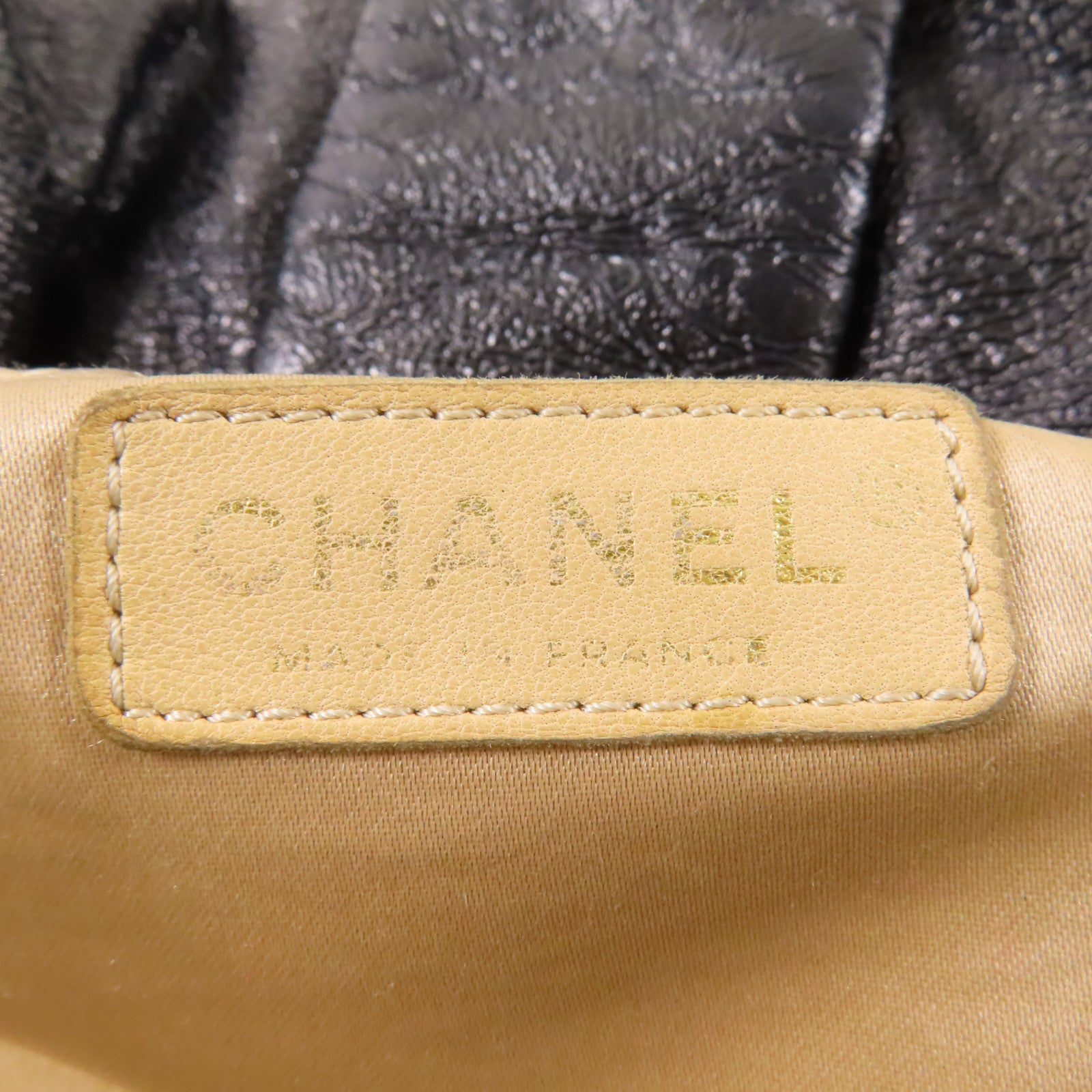CHANEL 皮革Chain Shoulder金扣鏈帶肩背袋