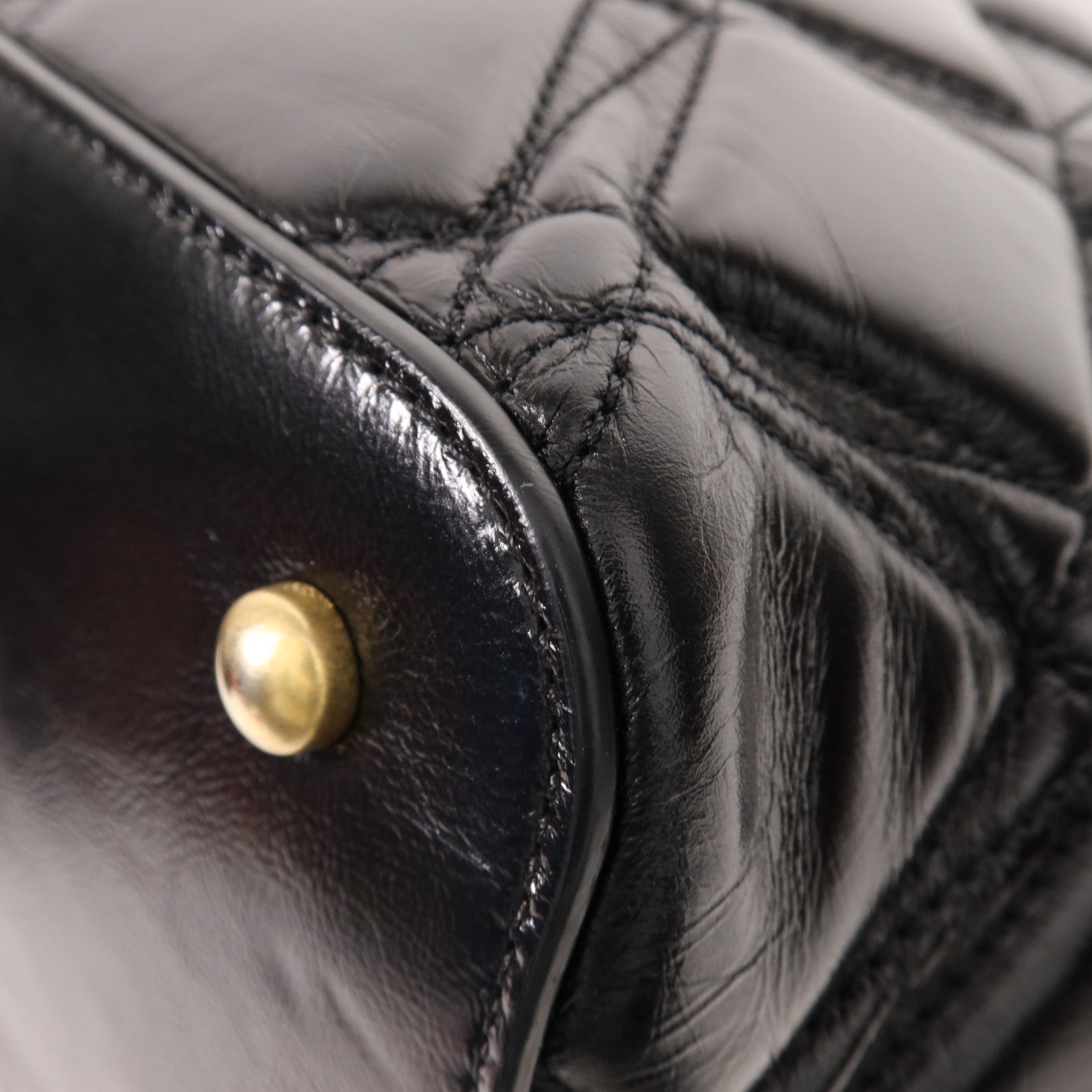 CHANEL 牛皮皮革Shoulder Bag金扣手挽肩背兩用袋