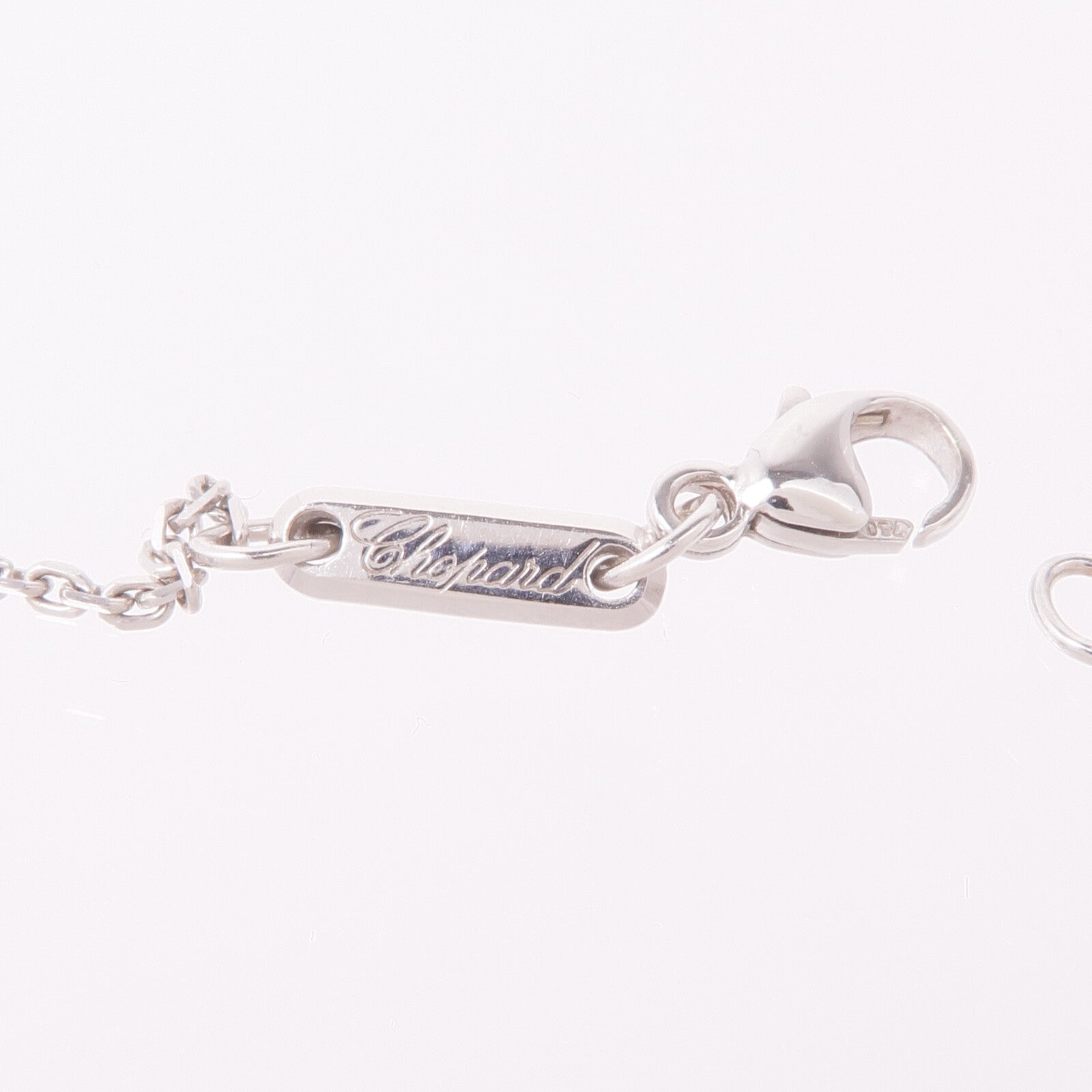 Chopard 18K白金Happy Diamond Necklace鑽石項鍊