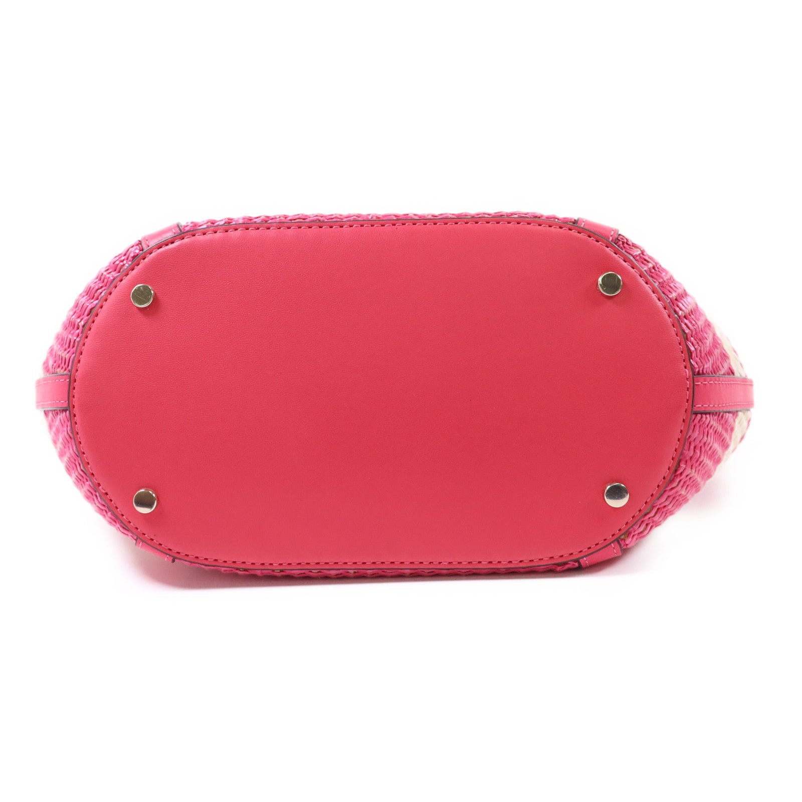 Kate Spade 皮革/Straw2 Way Shoulder Bag金扣手挽肩背兩用袋