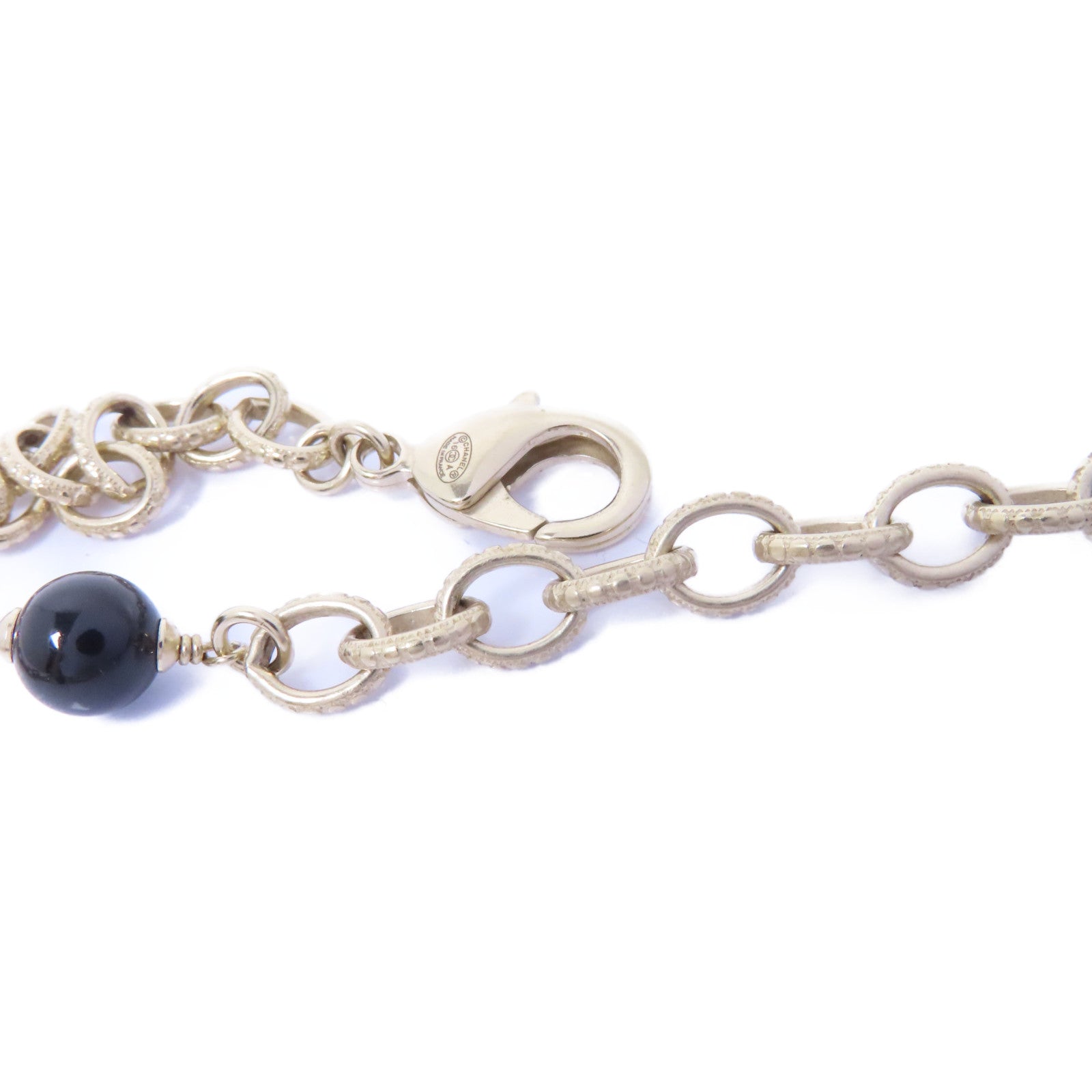 CHANEL 金屬Necklace項鍊金色/灰色