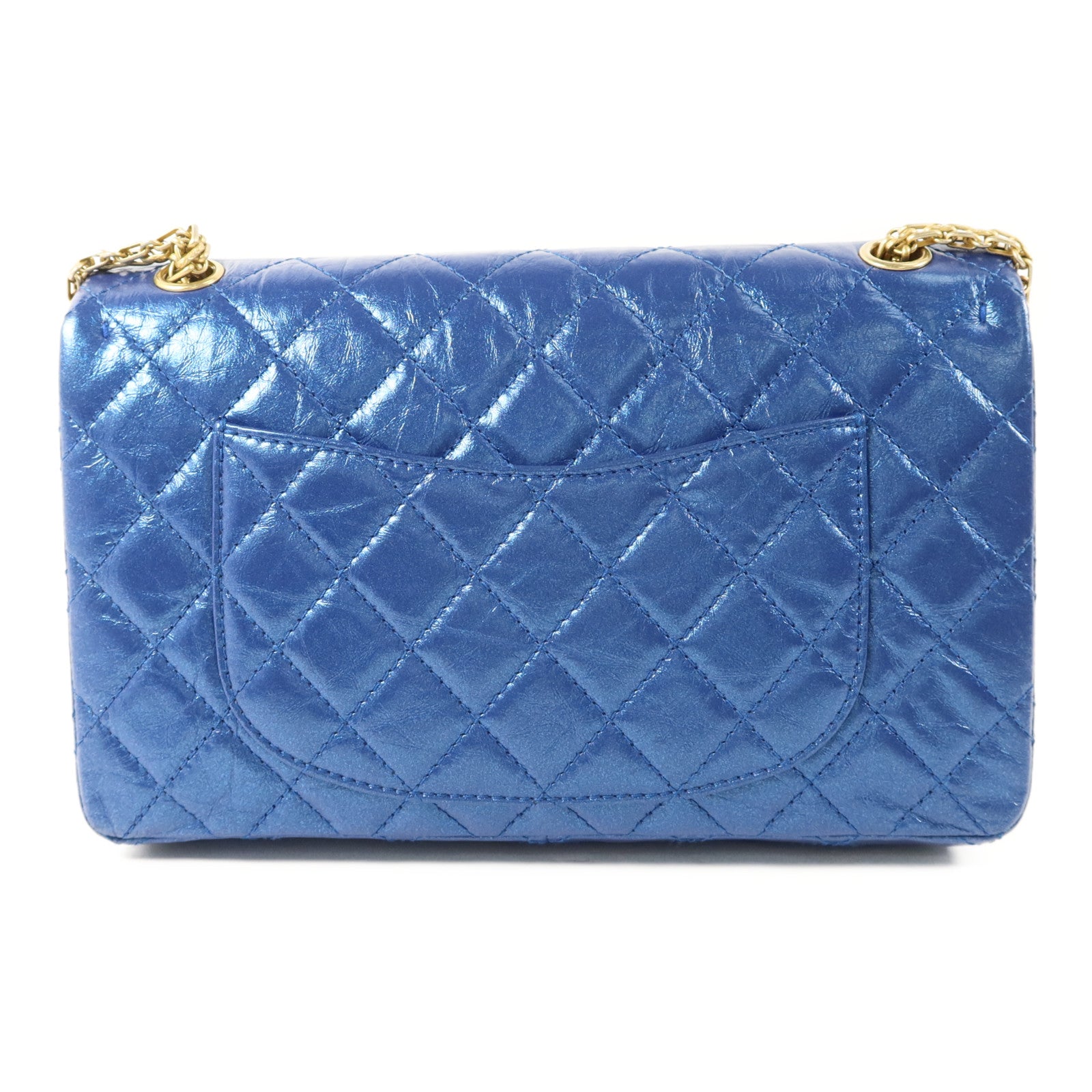 CHANEL 牛皮皮革2.55 Large Reissue金扣鏈帶肩背袋