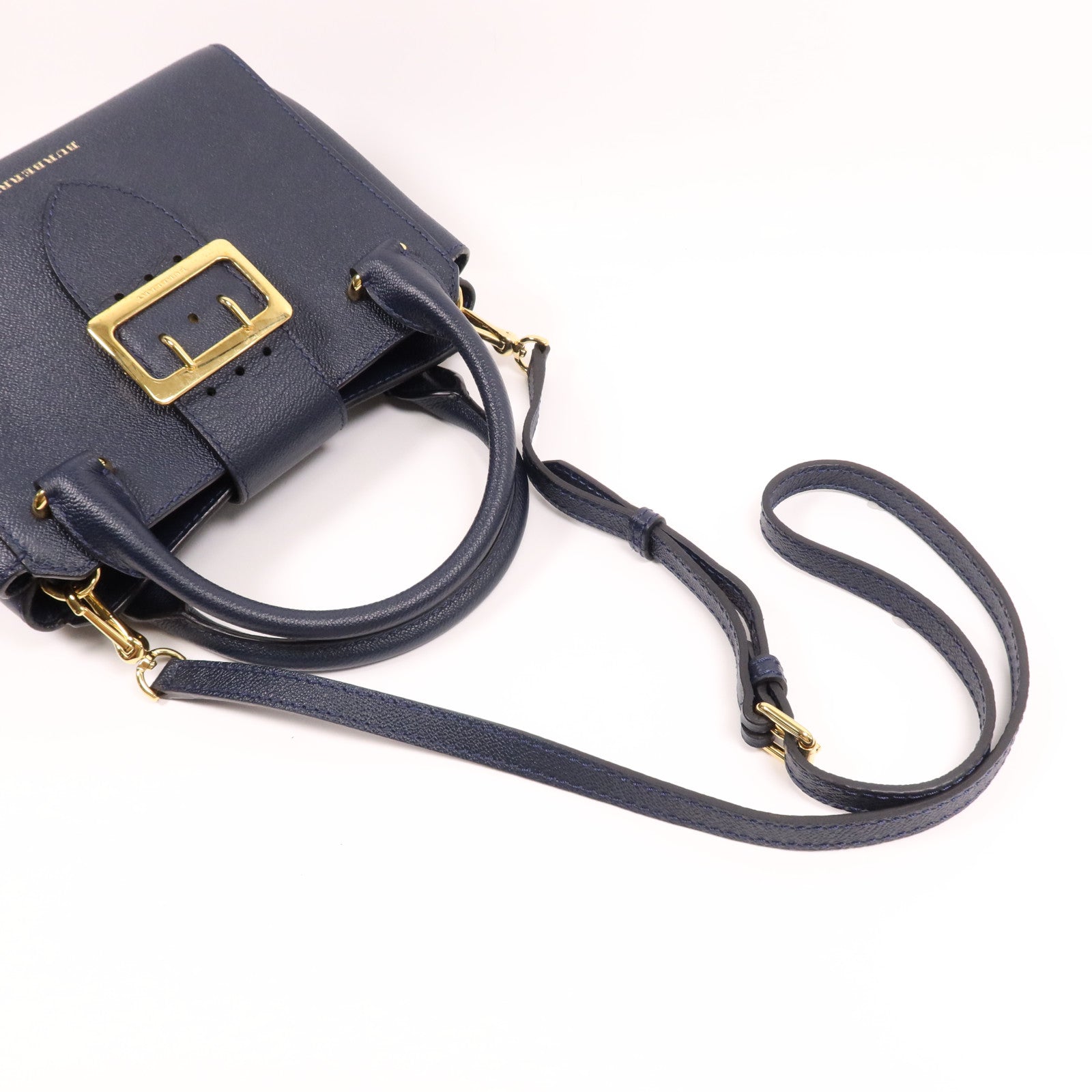 BURBERRY 牛皮皮革2Way Shoulder金扣手挽肩背兩用袋