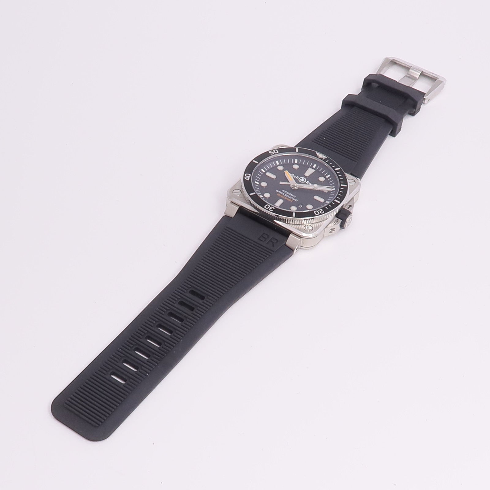 BELL&ROSS Diver Black Steel BR0392-D-BL-ST/SRB