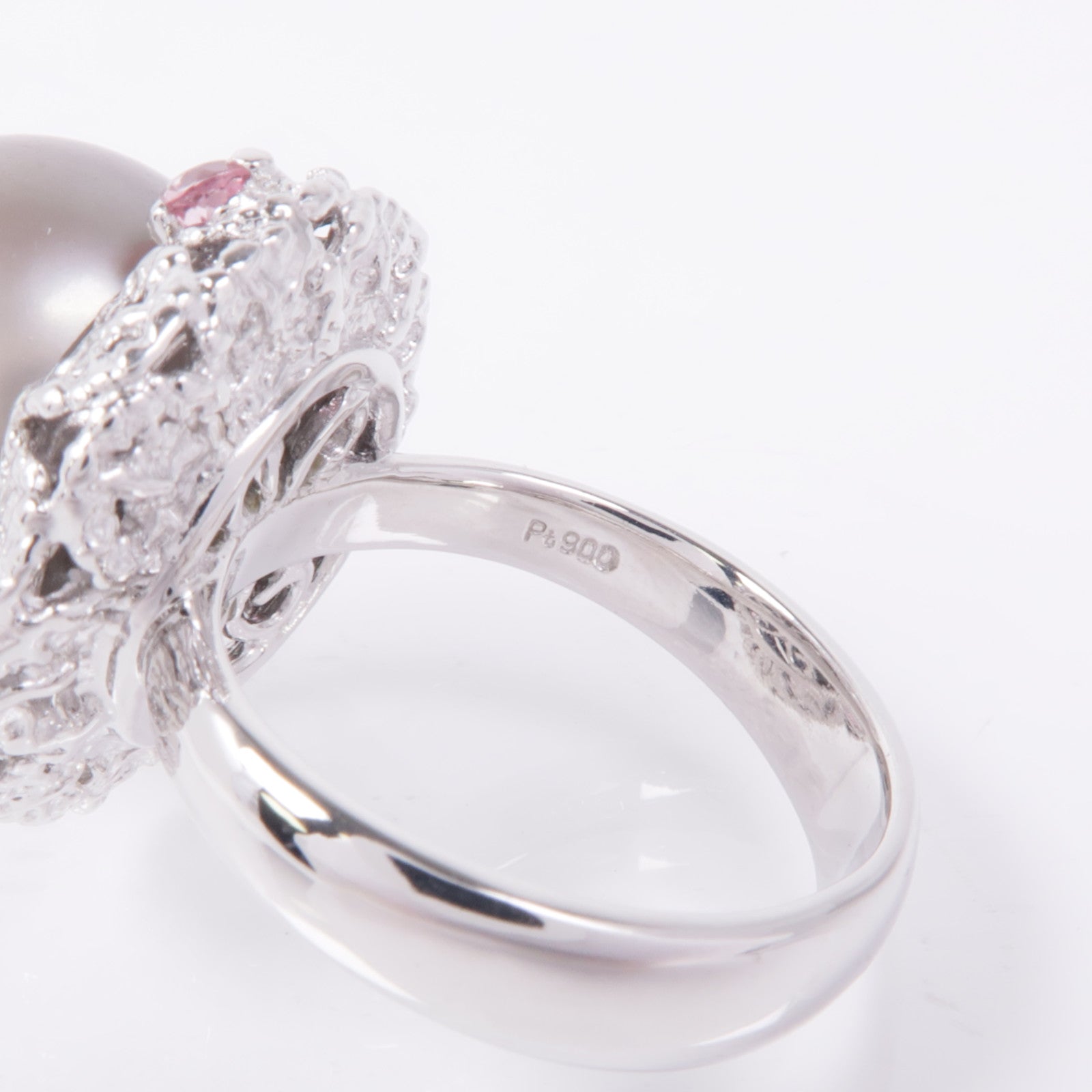 JEWELRY PT900鉑金Pearl Ring戒指US#6.5