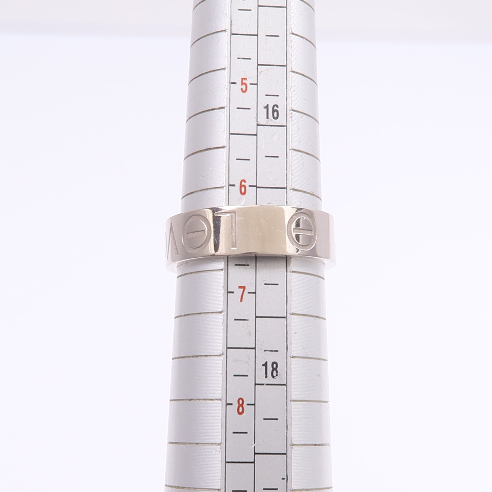 CARTIER 18K白金Ring戒指Cartier#53/US#6.25