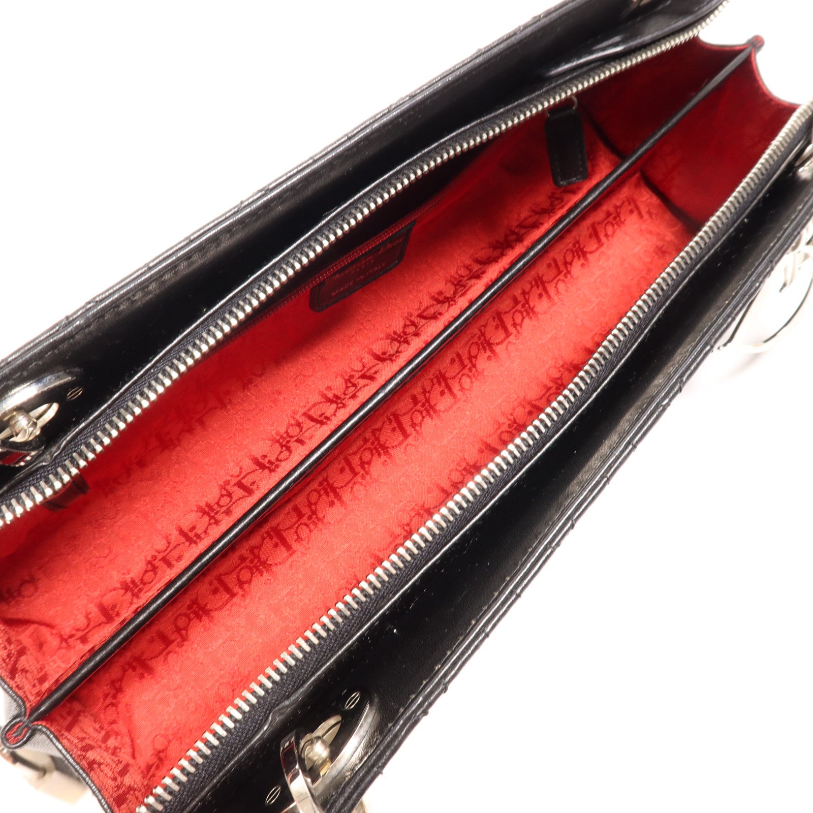 Dior 羊皮皮革Shoulder Bag銀扣肩背袋