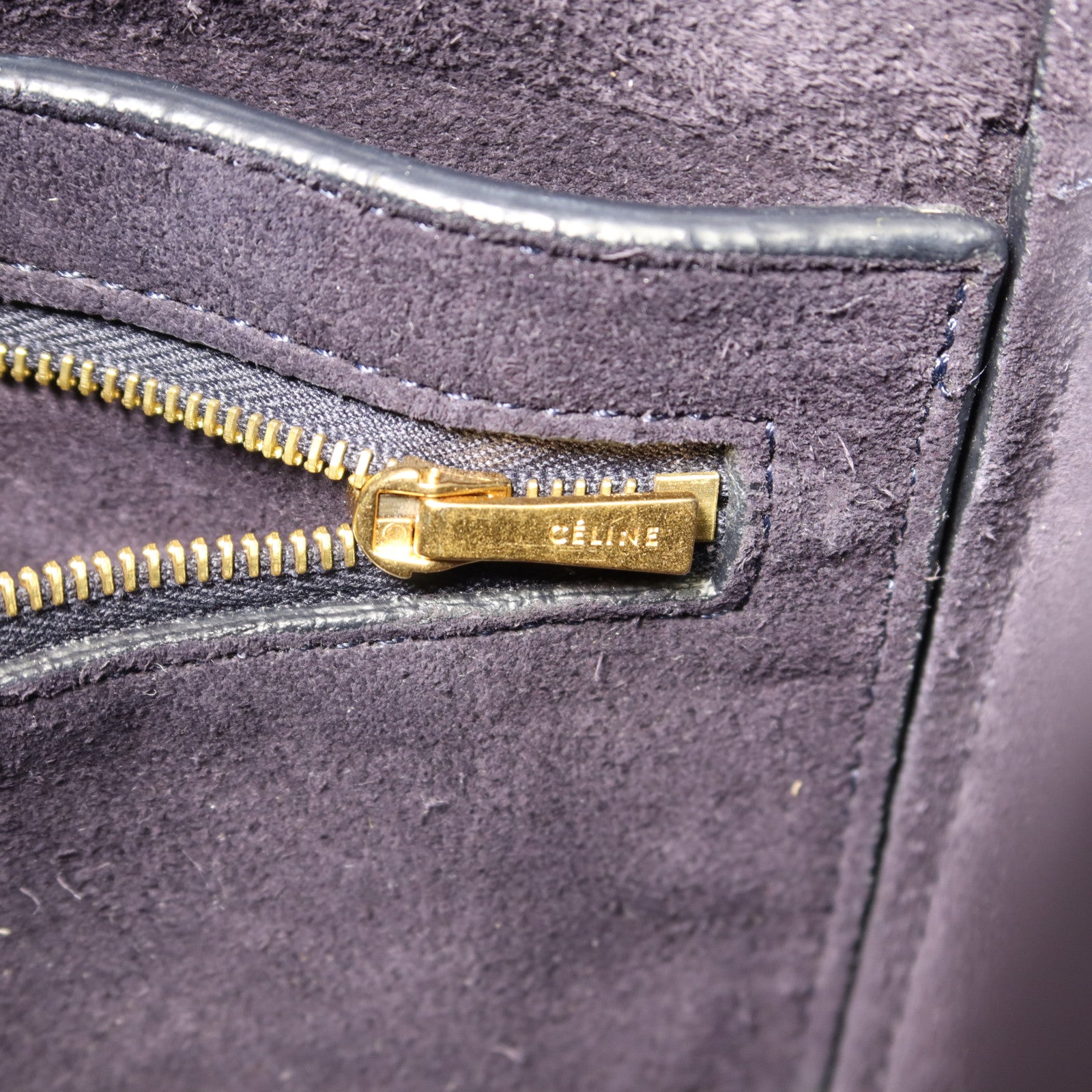 CELINE 牛皮皮革Sangle Bucket Bag Large金扣肩背袋