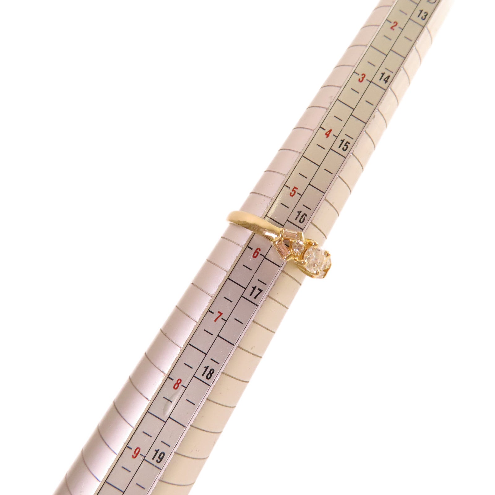 JEWELRY 【激減優惠】18K黃金/鑽石Diamond Ring戒指US#5.75