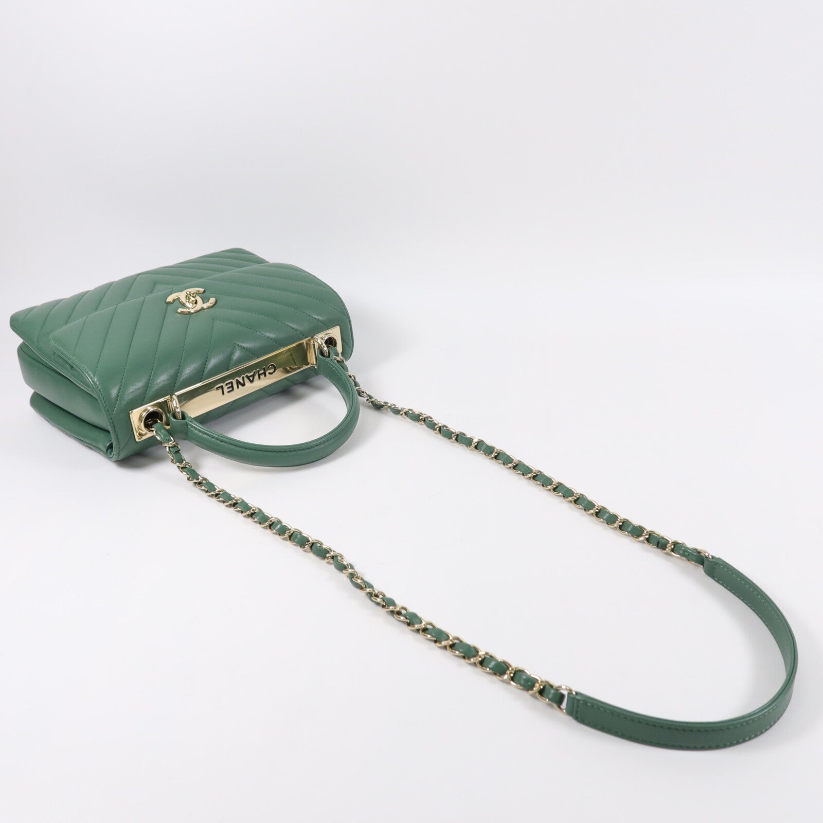 CHANEL 牛皮皮革Trendy CC Handle手挽肩背兩用袋